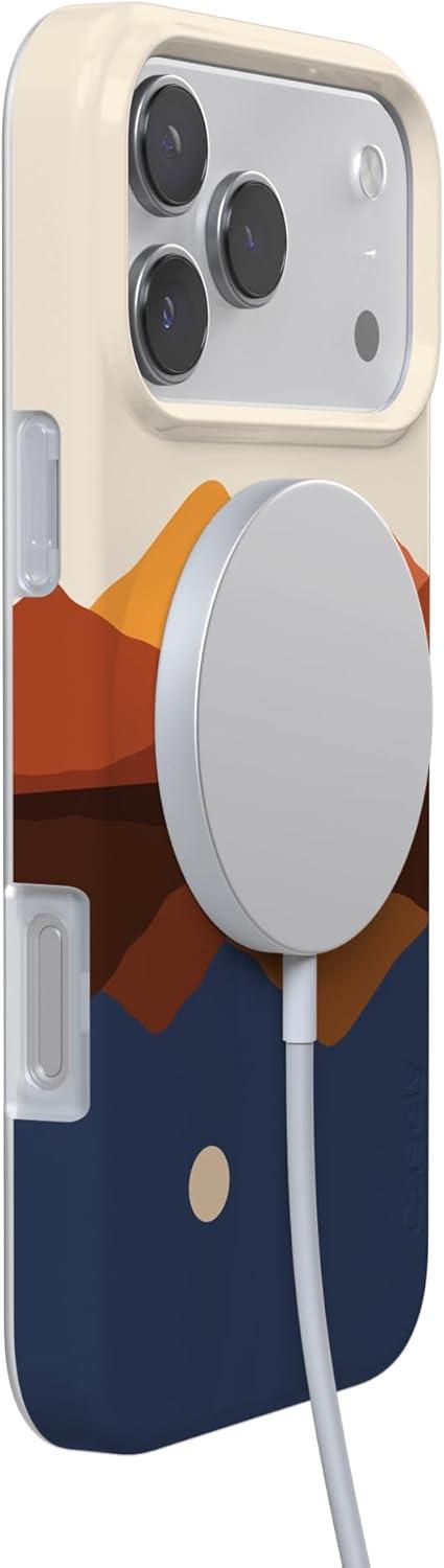 imageCasely iPhone 17 Pro Max Case  Field of Flowers  Pastel Floral  Compatible with MagSafe  Classic Ultra Slim DesignOpposites Attract  Day  Night Mountains