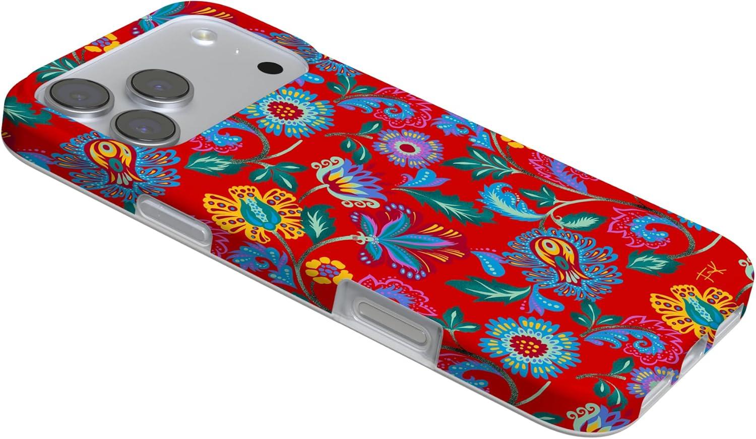 imageCasely iPhone 17 Pro Max Case  Field of Flowers  Pastel Floral  Compatible with MagSafe  Classic Ultra Slim DesignPainted Flowers  Frida Kahlo Floral