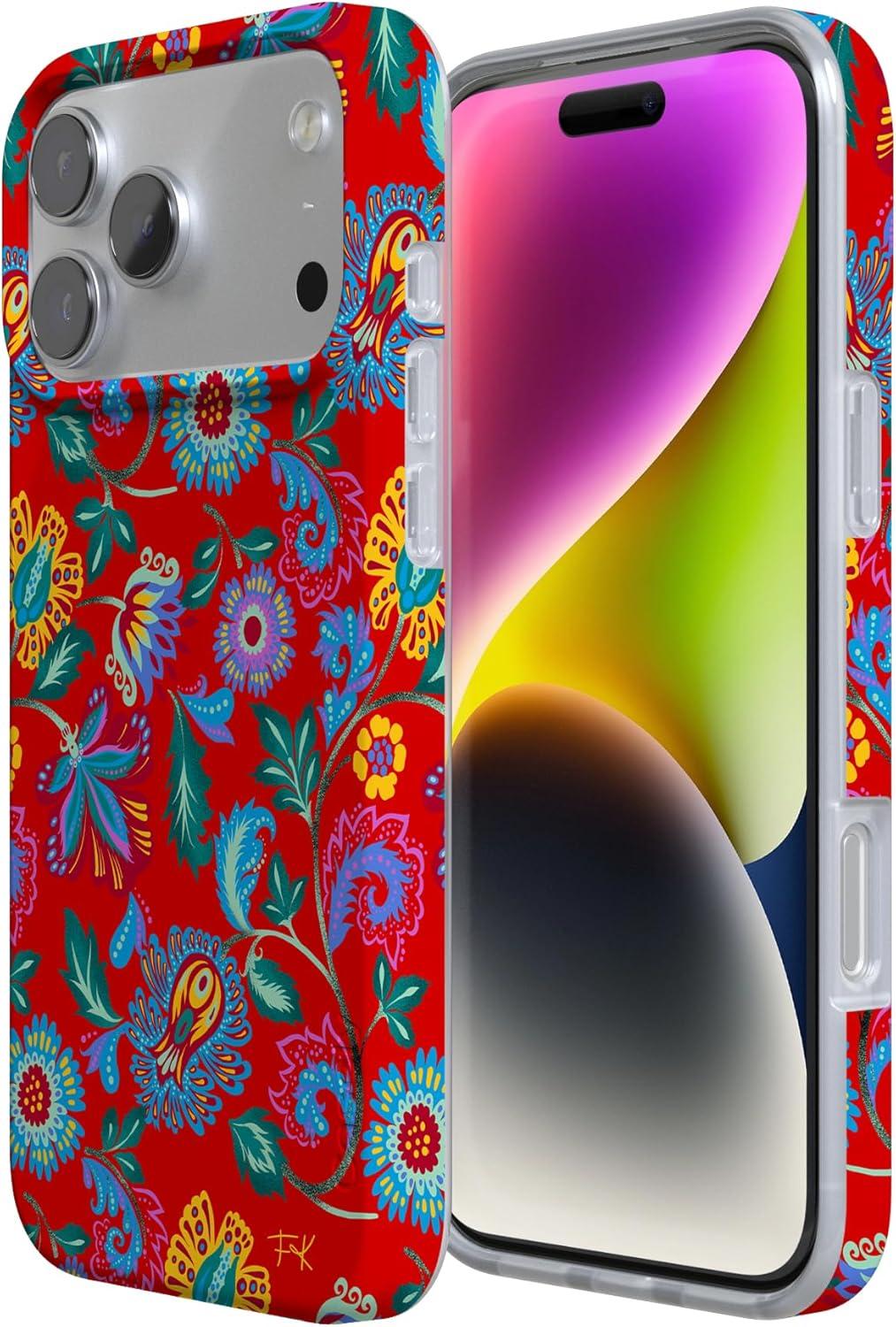 imageCasely iPhone 17 Pro Max Case  Field of Flowers  Pastel Floral  Compatible with MagSafe  Classic Ultra Slim DesignPainted Flowers  Frida Kahlo Floral