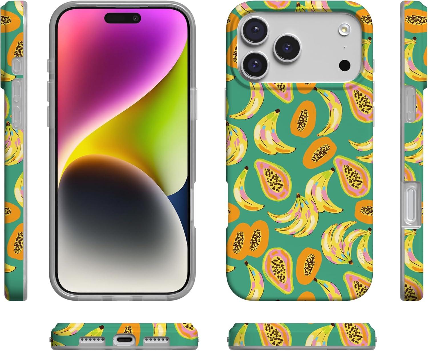 imageCasely iPhone 17 Pro Max Case  Field of Flowers  Pastel Floral  Compatible with MagSafe  Classic Ultra Slim DesignPapaya Palms  Dippin Daisys Tropical Vacation