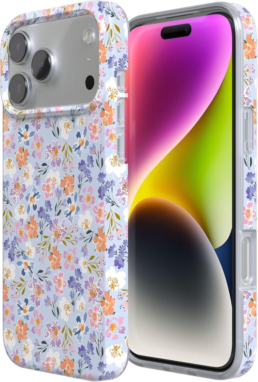 imageCasely iPhone 17 Pro Max Case  Field of Flowers  Pastel Floral  Compatible with MagSafe  Classic Ultra Slim DesignPoppy Meadows  Pastel Floral