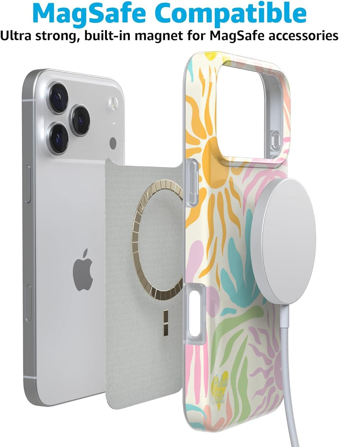 imageCasely iPhone 17 Pro Max Case  Field of Flowers  Pastel Floral  Compatible with MagSafe  Classic Ultra Slim DesignPura Vida  Oasis