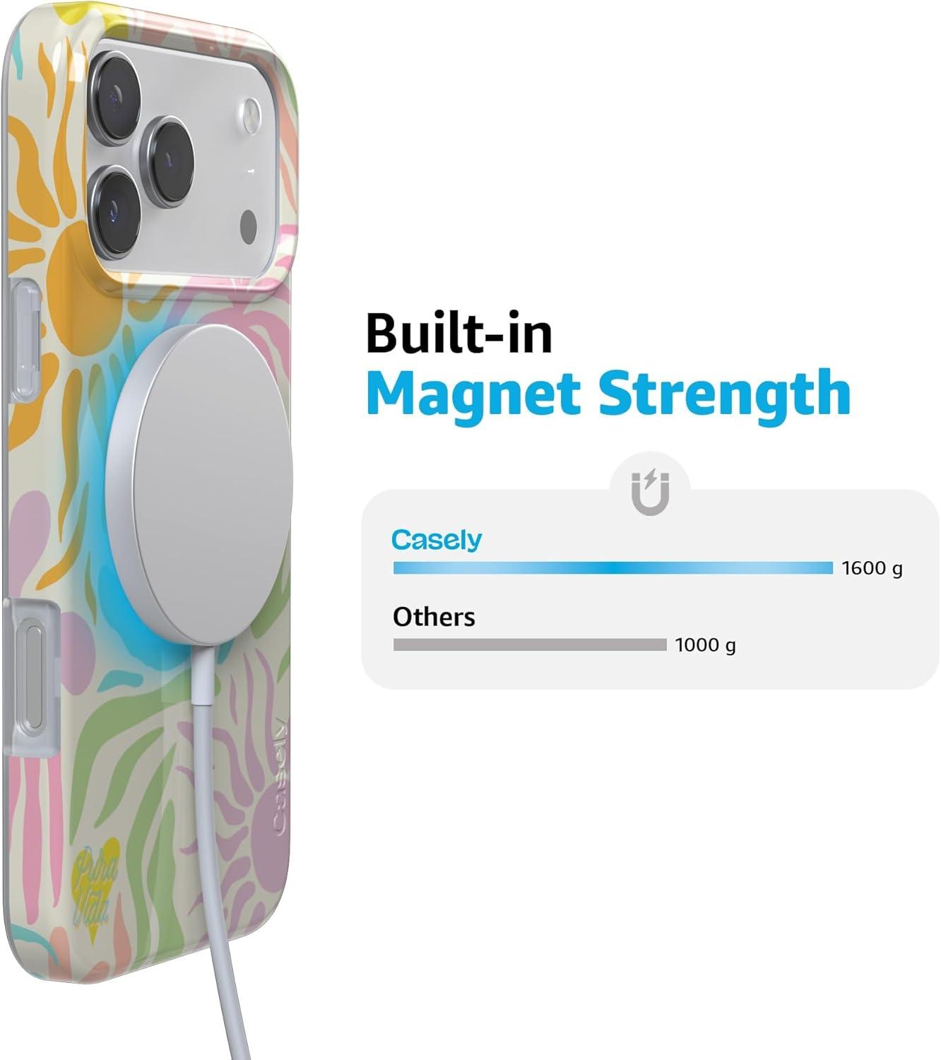 imageCasely iPhone 17 Pro Max Case  Field of Flowers  Pastel Floral  Compatible with MagSafe  Classic Ultra Slim DesignPura Vida  Oasis