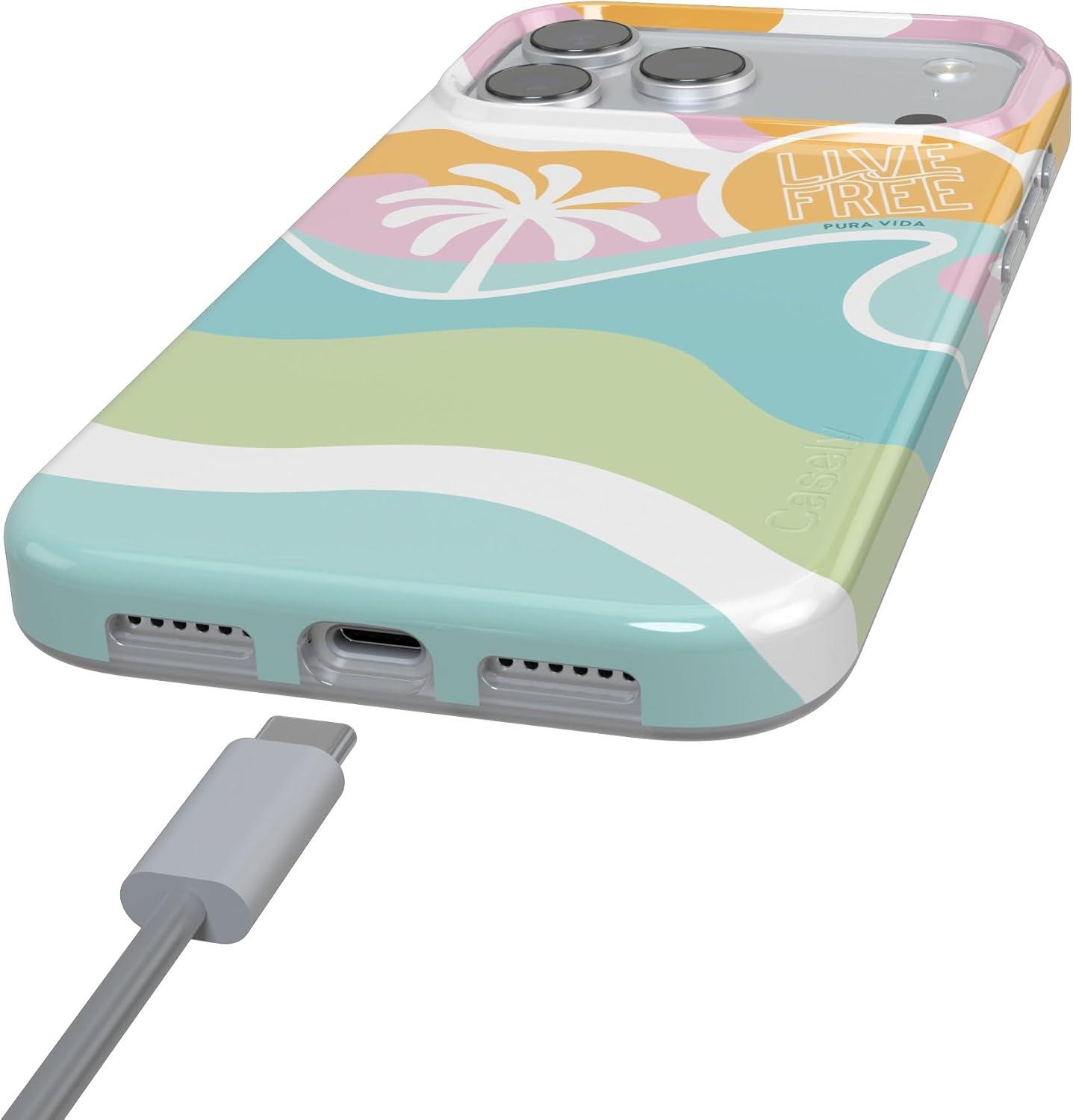 imageCasely iPhone 17 Pro Max Case  Field of Flowers  Pastel Floral  Compatible with MagSafe  Classic Ultra Slim DesignPura Vida  Tropical Dreams