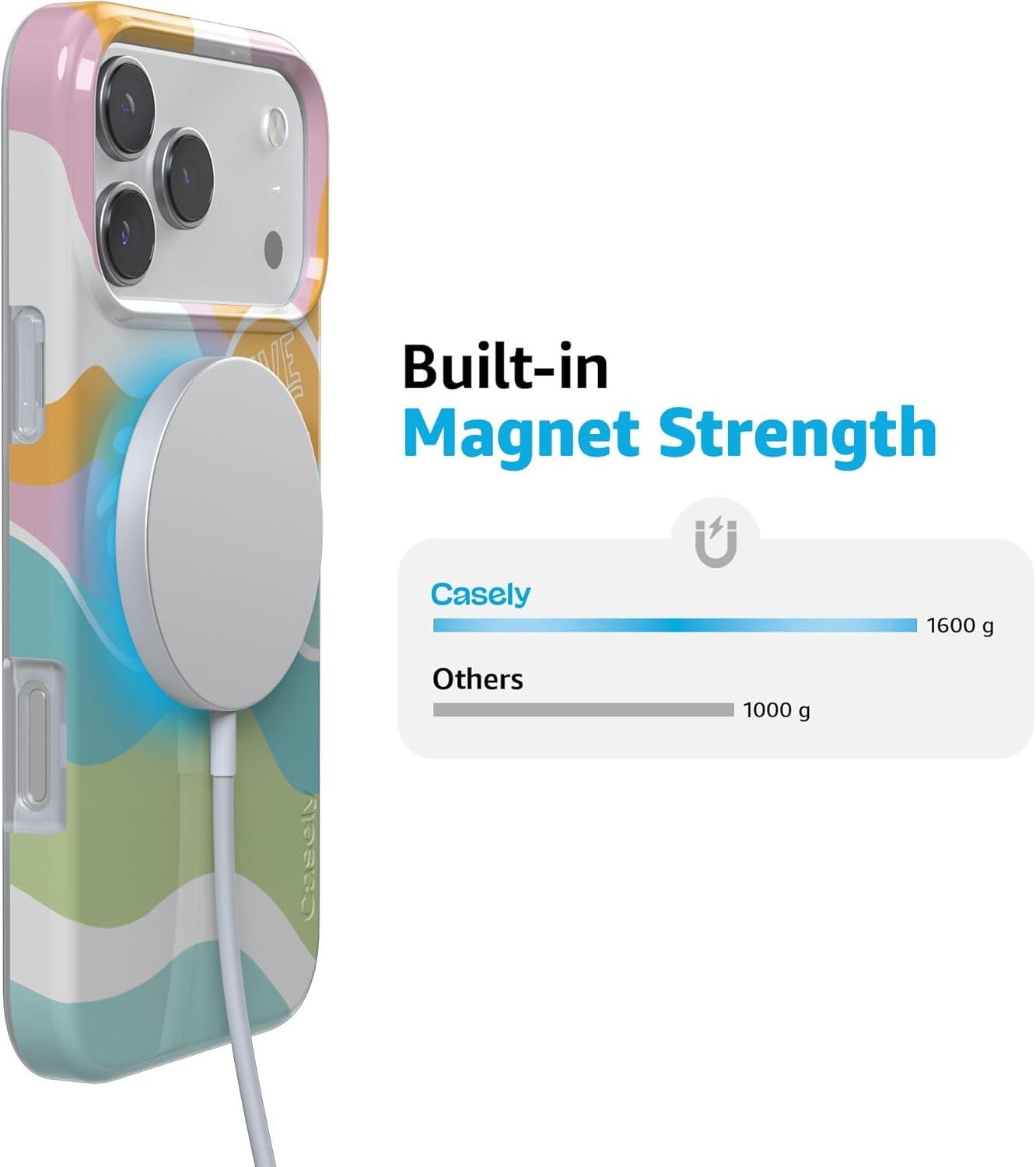 imageCasely iPhone 17 Pro Max Case  Field of Flowers  Pastel Floral  Compatible with MagSafe  Classic Ultra Slim DesignPura Vida  Tropical Dreams