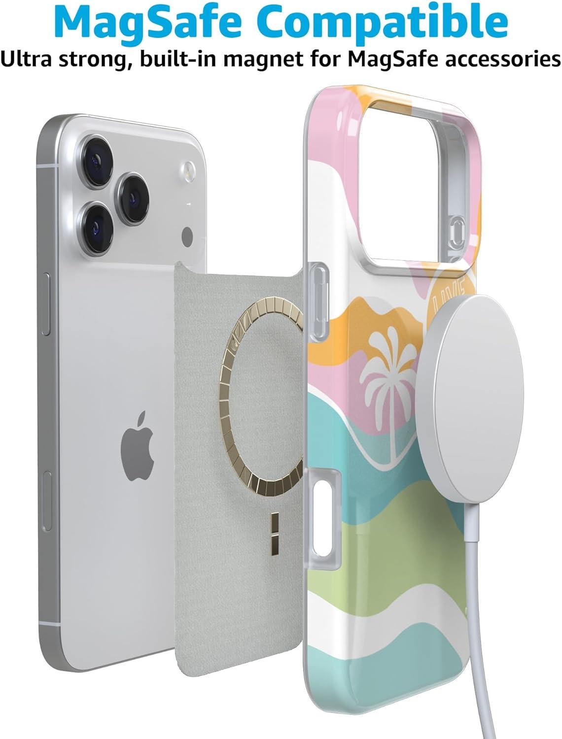 imageCasely iPhone 17 Pro Max Case  Field of Flowers  Pastel Floral  Compatible with MagSafe  Classic Ultra Slim DesignPura Vida  Tropical Dreams