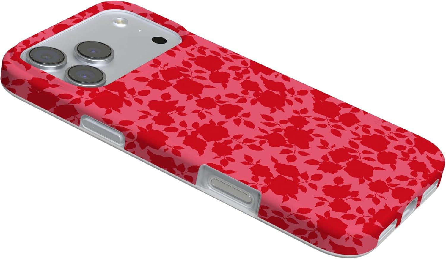 imageCasely iPhone 17 Pro Max Case  Field of Flowers  Pastel Floral  Compatible with MagSafe  Classic Ultra Slim DesignRose Garden  Red Aesthetic