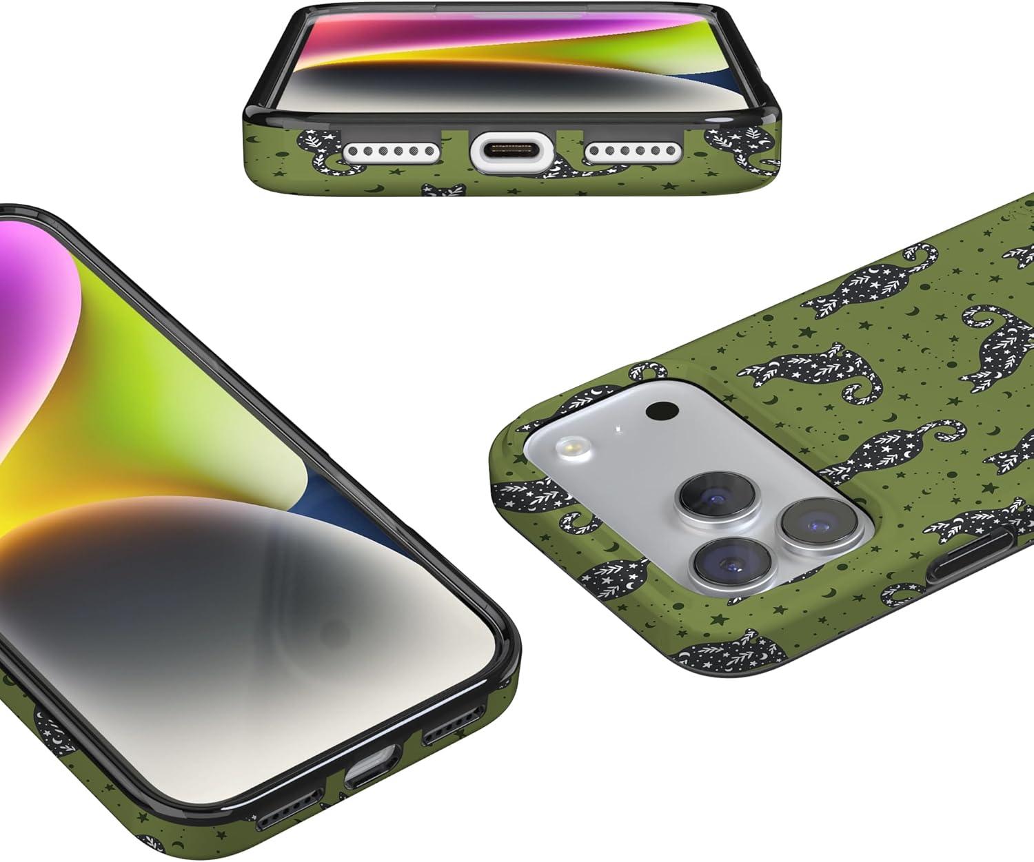 imageCasely iPhone 17 Pro Max Case  Field of Flowers  Pastel Floral  Compatible with MagSafe  Classic Ultra Slim DesignSabrinas Bestie  Black Cats