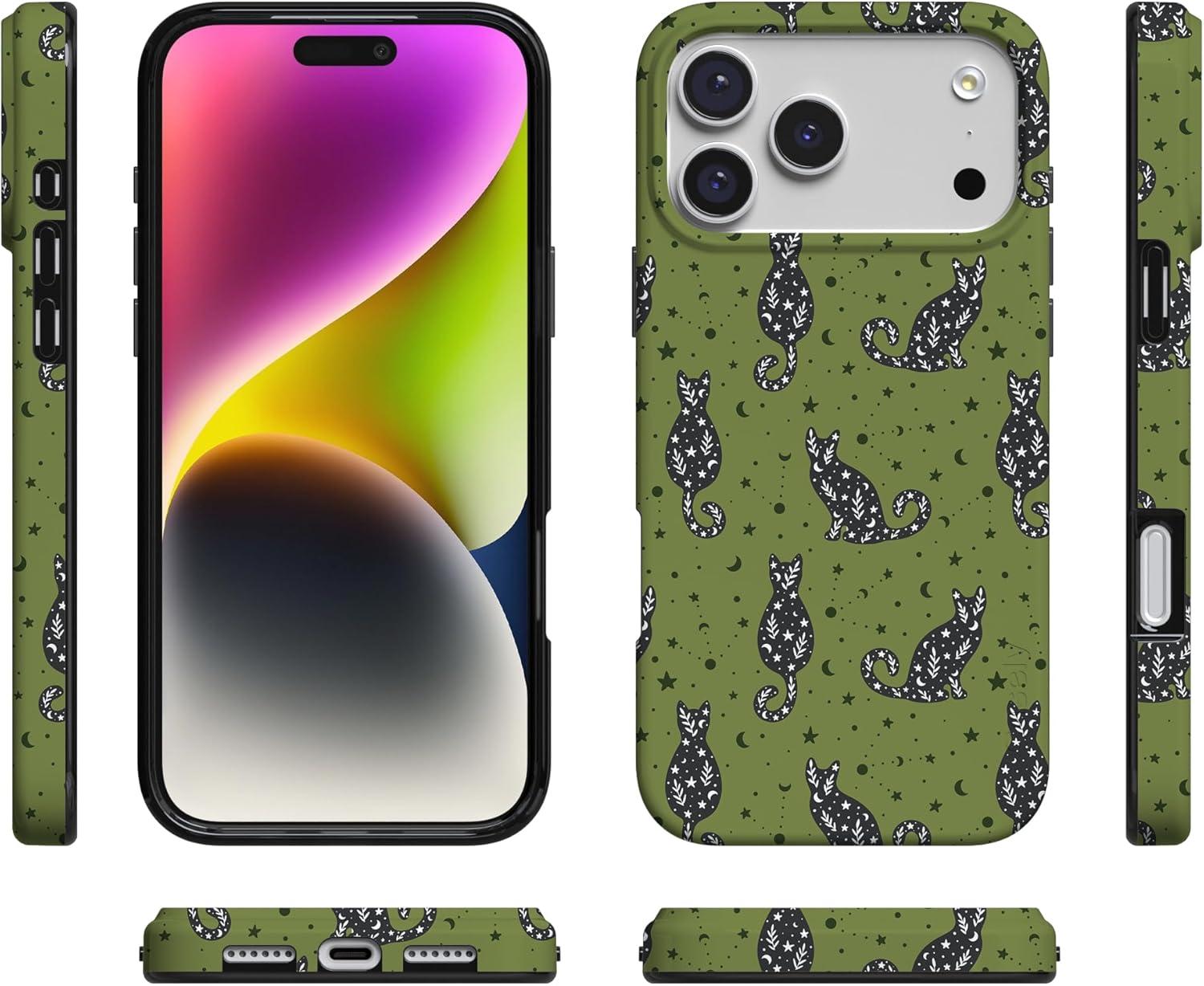 imageCasely iPhone 17 Pro Max Case  Field of Flowers  Pastel Floral  Compatible with MagSafe  Classic Ultra Slim DesignSabrinas Bestie  Black Cats