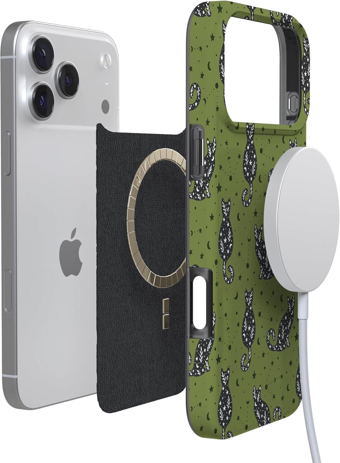 imageCasely iPhone 17 Pro Max Case  Field of Flowers  Pastel Floral  Compatible with MagSafe  Classic Ultra Slim DesignSabrinas Bestie  Black Cats