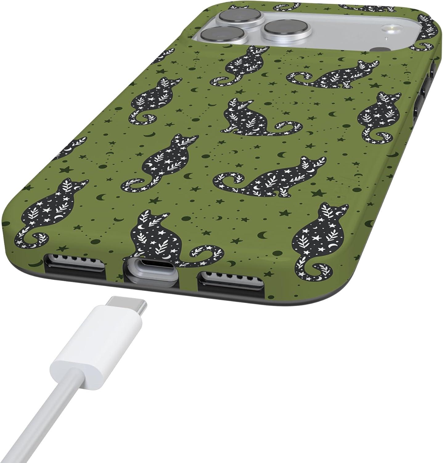 imageCasely iPhone 17 Pro Max Case  Field of Flowers  Pastel Floral  Compatible with MagSafe  Classic Ultra Slim DesignSabrinas Bestie  Black Cats