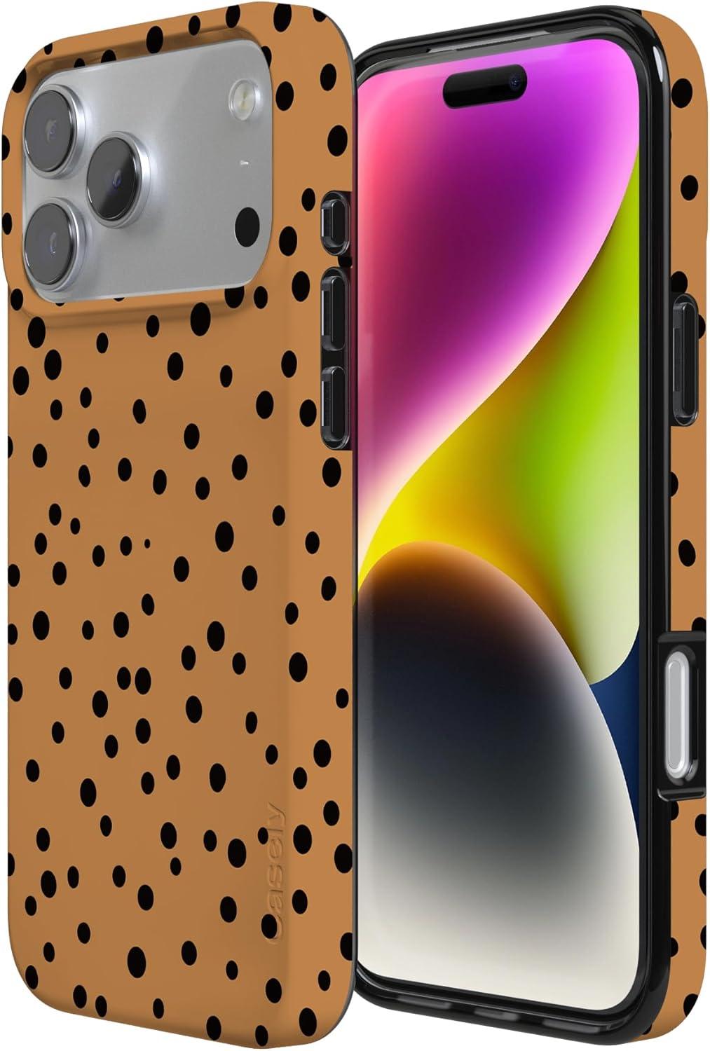 imageCasely iPhone 17 Pro Max Case  Field of Flowers  Pastel Floral  Compatible with MagSafe  Classic Ultra Slim DesignSpot On  Dotted Animal