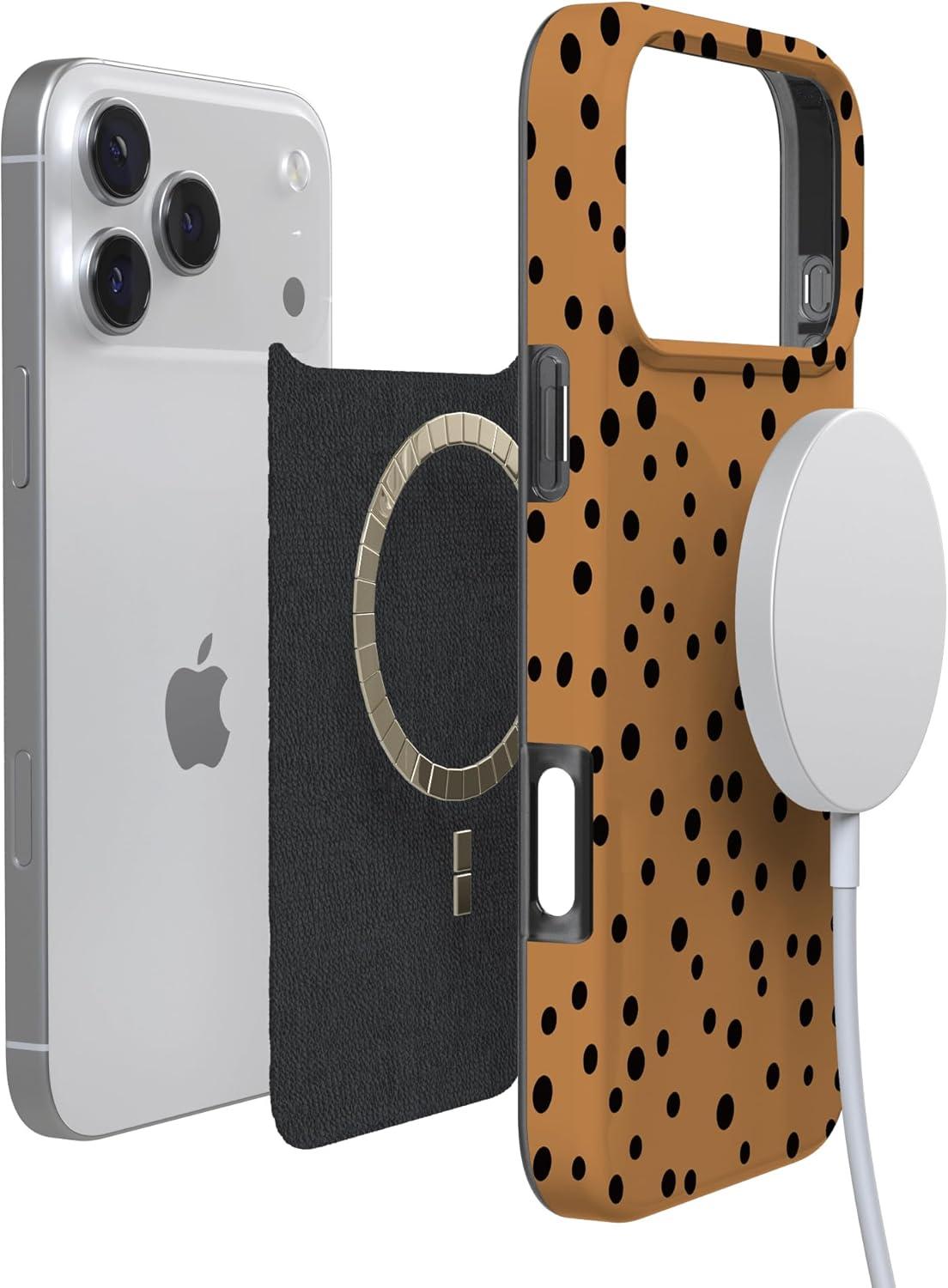 imageCasely iPhone 17 Pro Max Case  Field of Flowers  Pastel Floral  Compatible with MagSafe  Classic Ultra Slim DesignSpot On  Dotted Animal