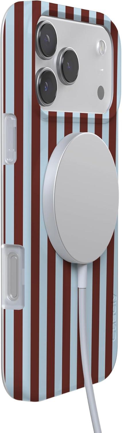 imageCasely iPhone 17 Pro Max Case  Field of Flowers  Pastel Floral  Compatible with MagSafe  Classic Ultra Slim DesignSunday in Brooklyn  Chocolate Stripes