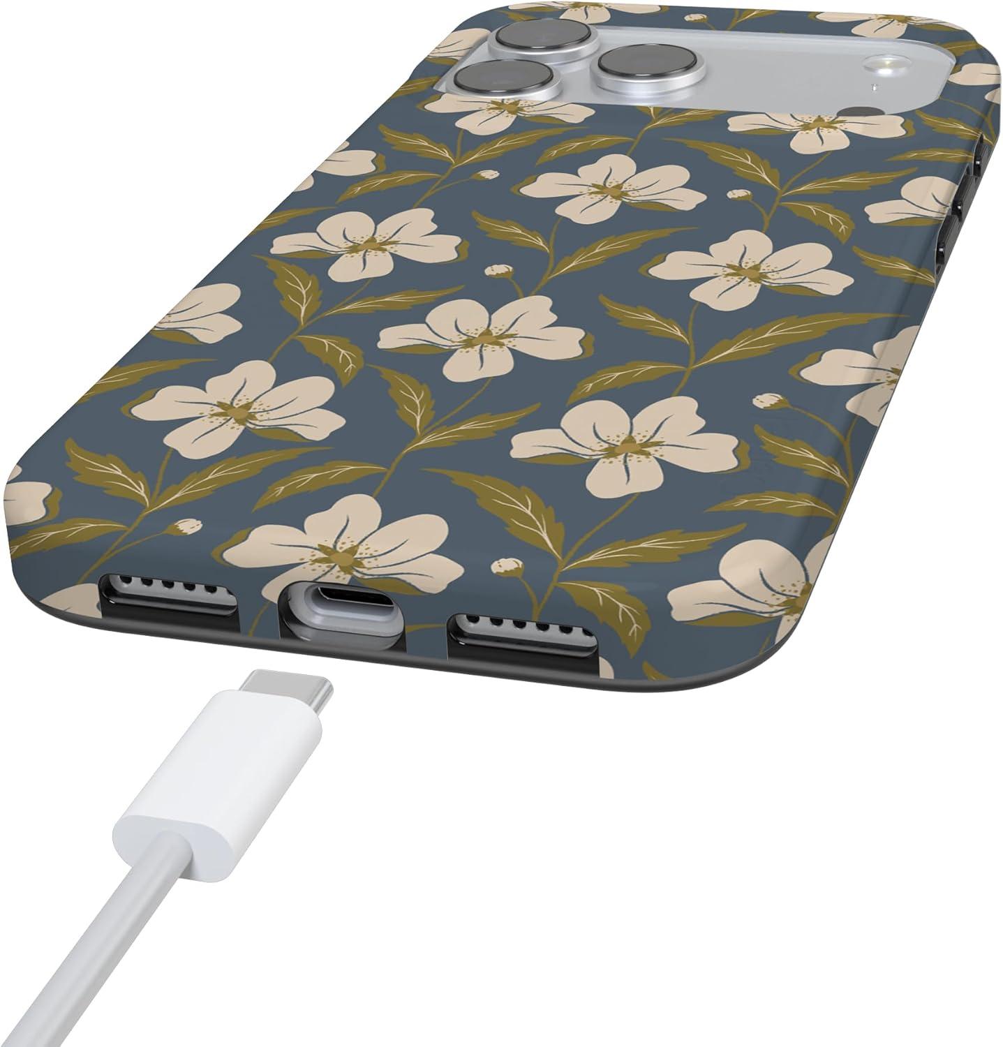 imageCasely iPhone 17 Pro Max Case  Field of Flowers  Pastel Floral  Compatible with MagSafe  Classic Ultra Slim DesignThe Boyfriend Collection  Leid Back