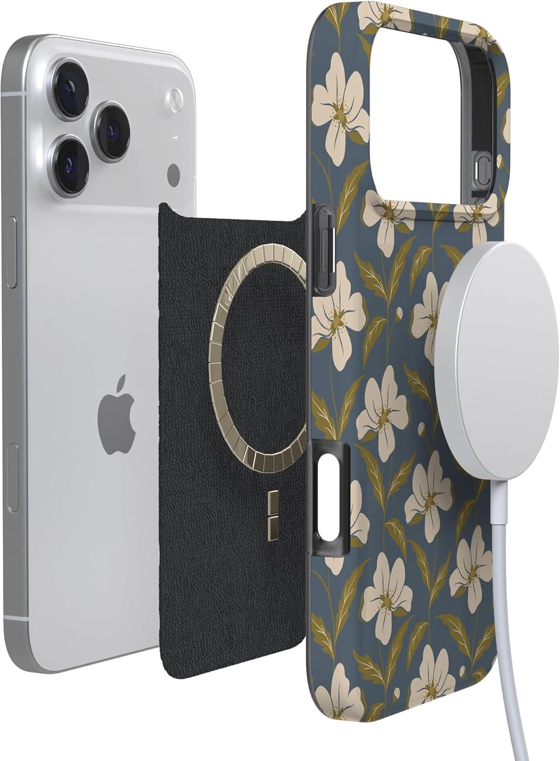 imageCasely iPhone 17 Pro Max Case  Field of Flowers  Pastel Floral  Compatible with MagSafe  Classic Ultra Slim DesignThe Boyfriend Collection  Leid Back