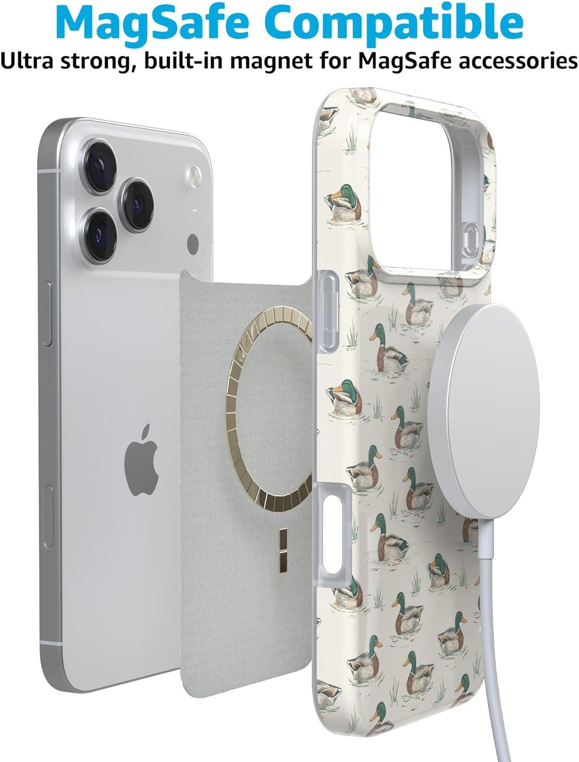 imageCasely iPhone 17 Pro Max Case  Field of Flowers  Pastel Floral  Compatible with MagSafe  Classic Ultra Slim DesignThe Boyfriend Collection  Mallard  Co