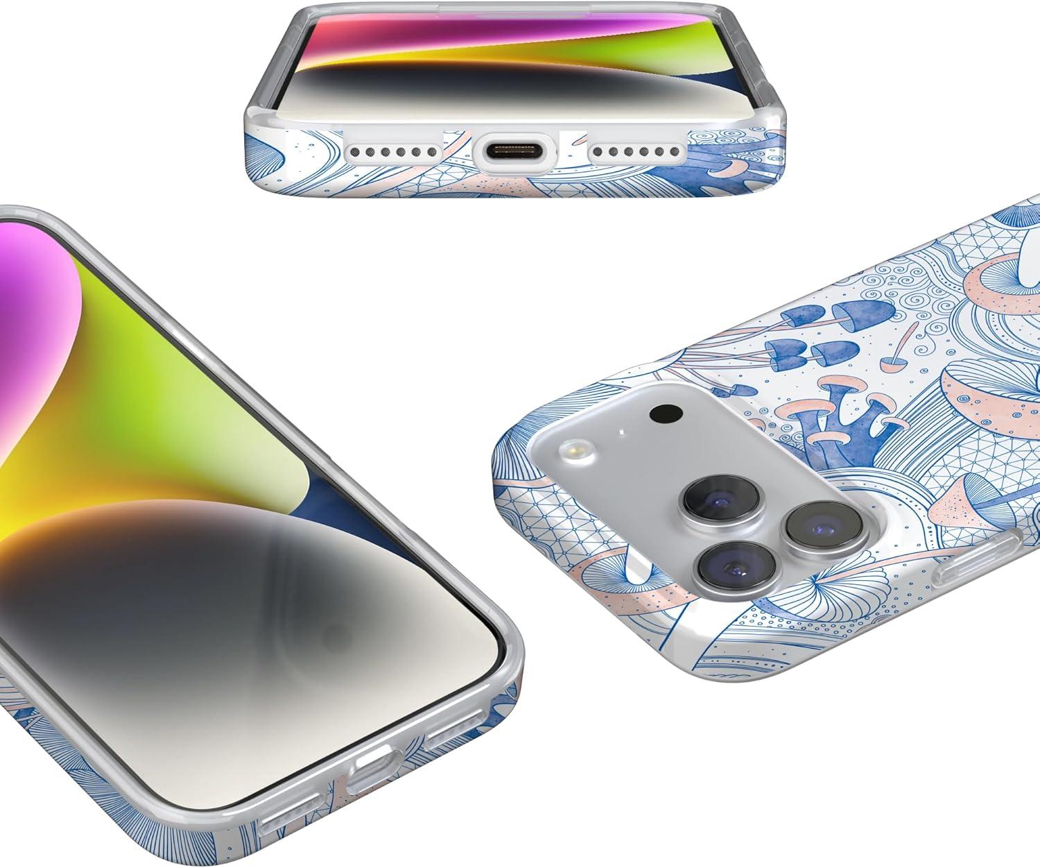 imageCasely iPhone 17 Pro Max Case  Field of Flowers  Pastel Floral  Compatible with MagSafe  Classic Ultra Slim DesignThe Fun Guy  Enchanted Forest Mushroom Floral