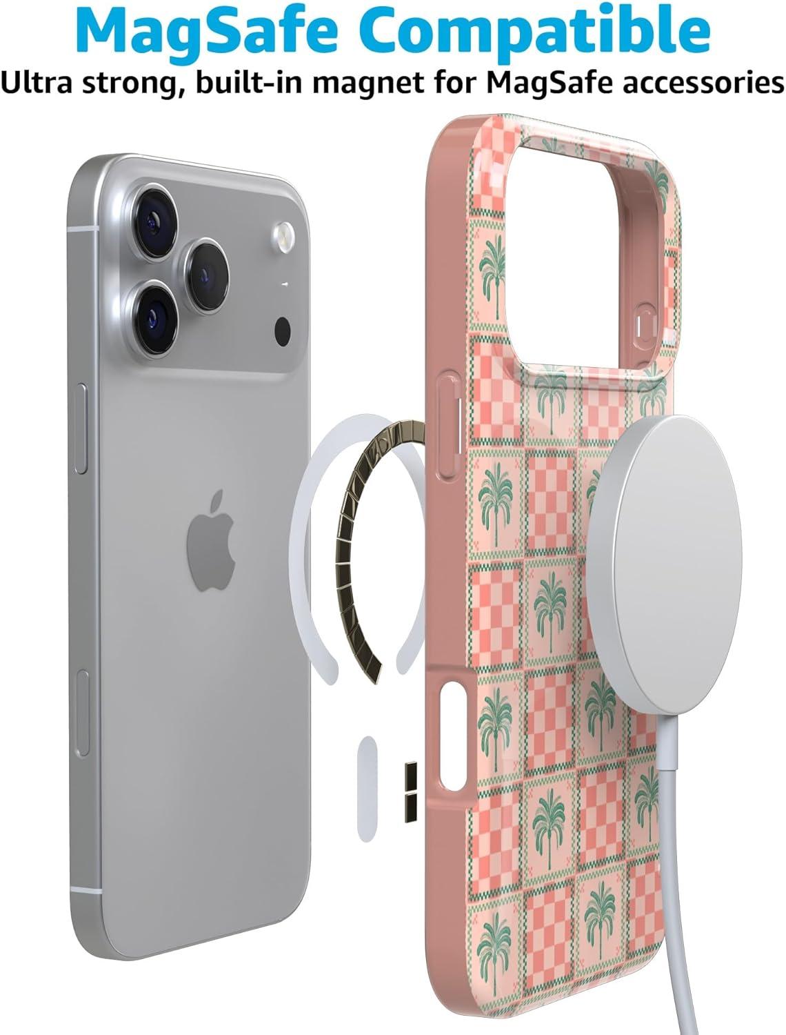 imageCasely iPhone 17 Pro Max Case  Field of Flowers  Pastel Floral  Compatible with MagSafe  Classic Ultra Slim DesignThe Social Club  Palm Beach