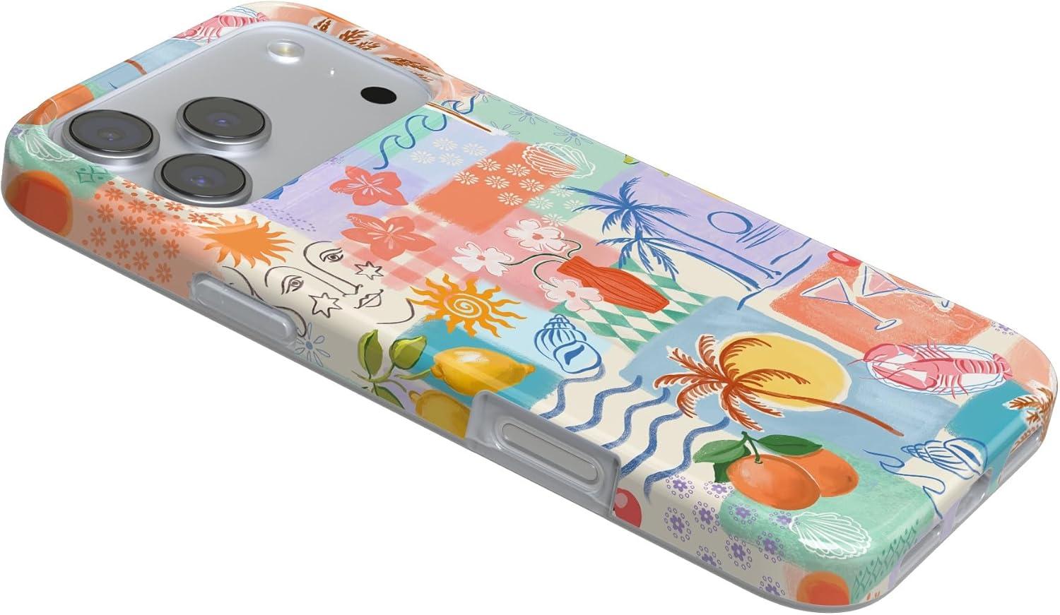 imageCasely iPhone 17 Pro Max Case  Field of Flowers  Pastel Floral  Compatible with MagSafe  Classic Ultra Slim DesignTropical Heat  Beachy Collage