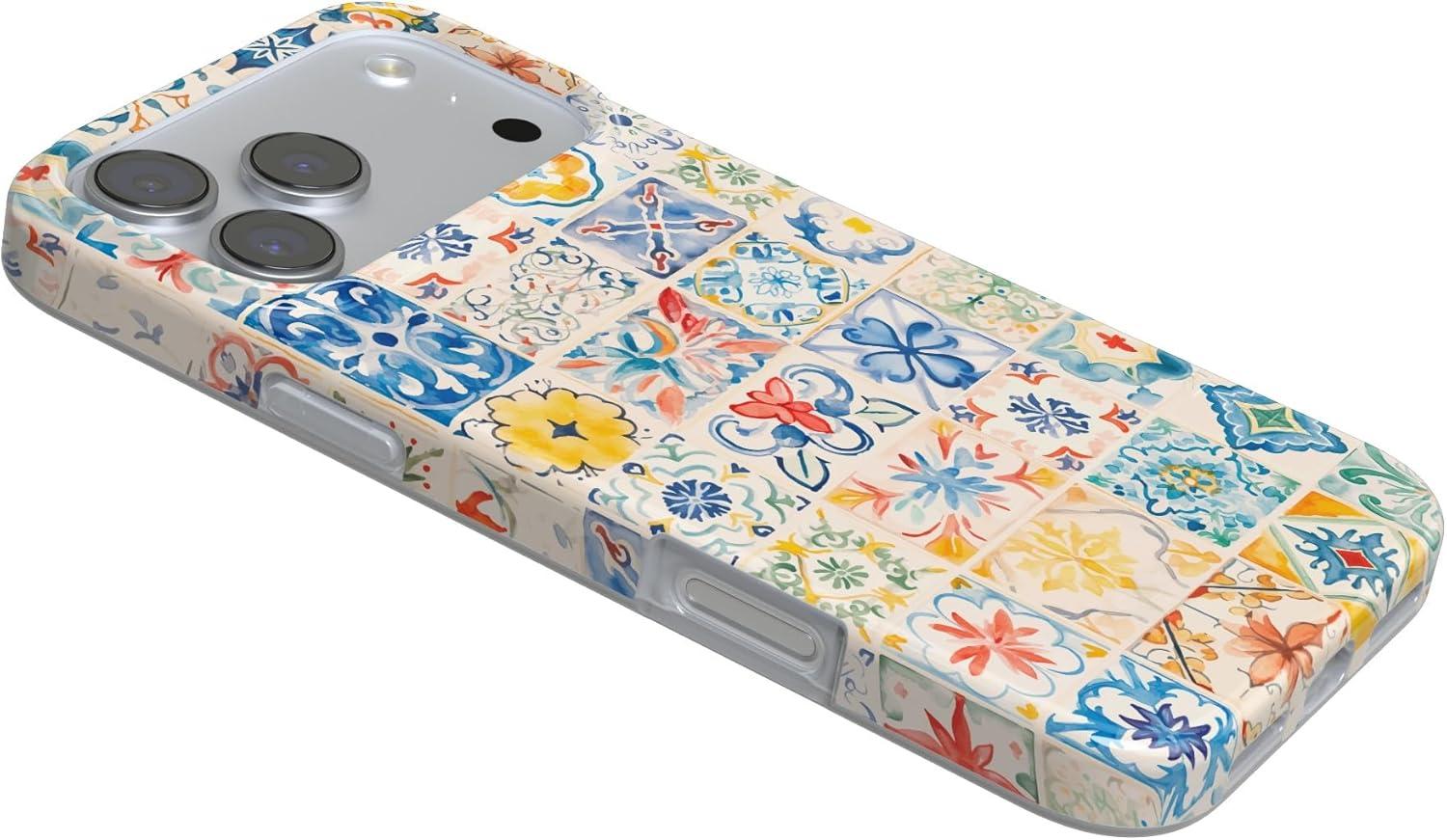 imageCasely iPhone 17 Pro Max Case  Field of Flowers  Pastel Floral  Compatible with MagSafe  Classic Ultra Slim DesignTuscan Tiles  Dolce Vita