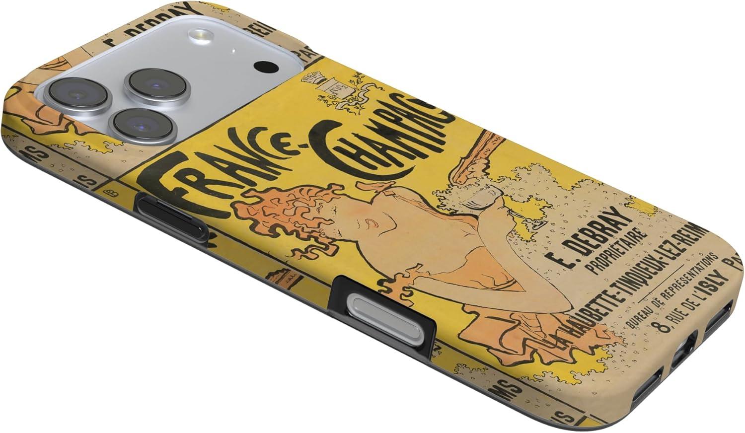 imageCasely iPhone 17 Pro Max Case  Field of Flowers  Pastel Floral  Compatible with MagSafe  Classic Ultra Slim DesignVan Gogh  French Bubbly