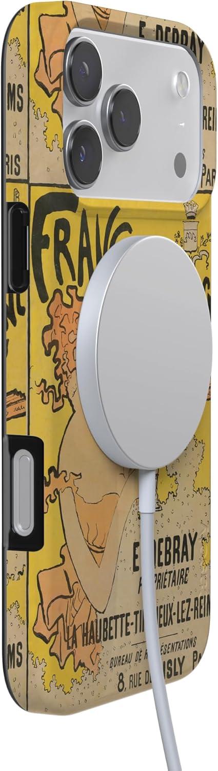 imageCasely iPhone 17 Pro Max Case  Field of Flowers  Pastel Floral  Compatible with MagSafe  Classic Ultra Slim DesignVan Gogh  French Bubbly