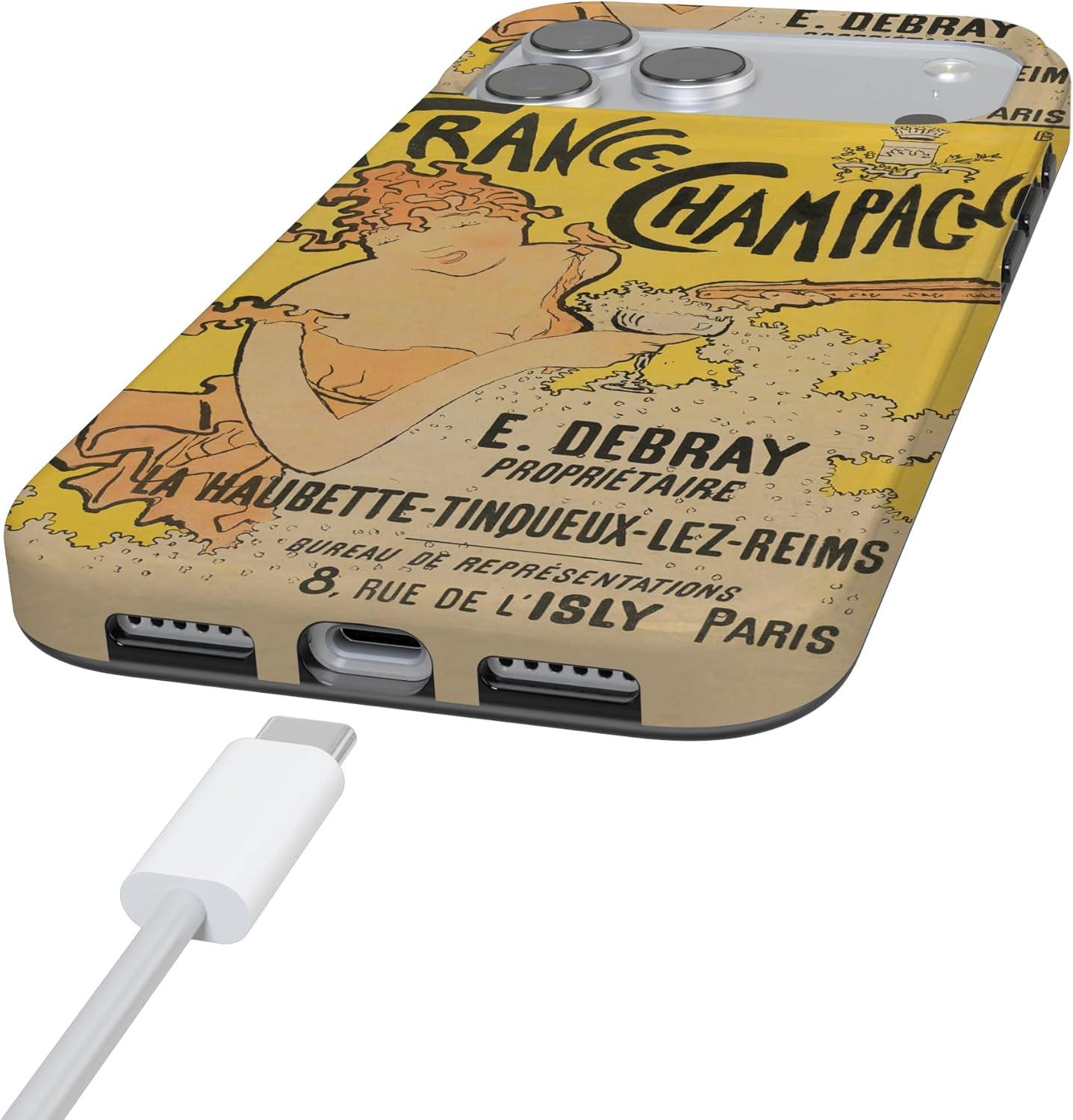 imageCasely iPhone 17 Pro Max Case  Field of Flowers  Pastel Floral  Compatible with MagSafe  Classic Ultra Slim DesignVan Gogh  French Bubbly