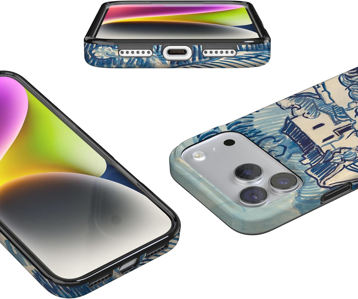 imageCasely iPhone 17 Pro Max Case  Field of Flowers  Pastel Floral  Compatible with MagSafe  Classic Ultra Slim DesignVan Gogh  Landscape With Houses