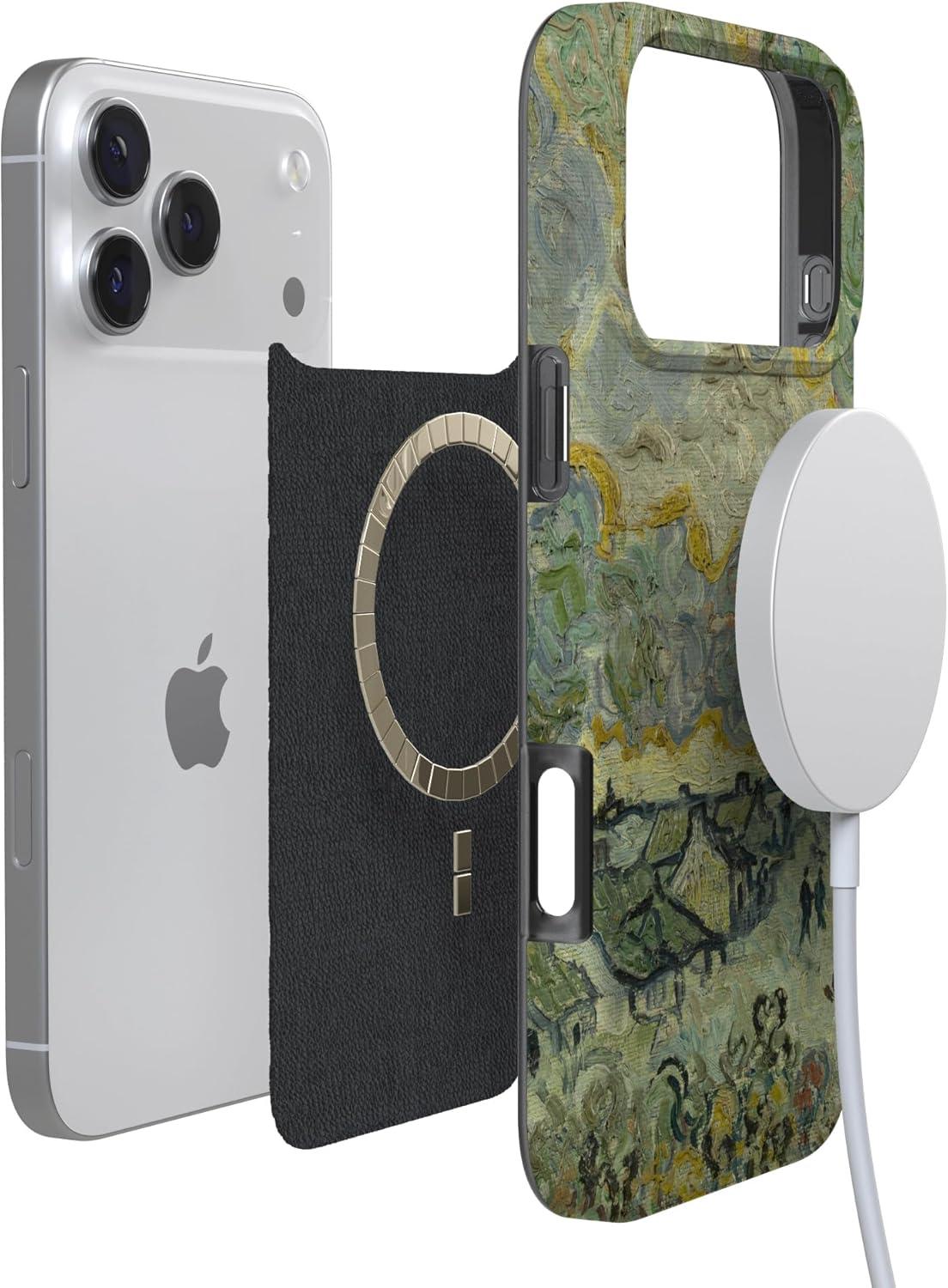 imageCasely iPhone 17 Pro Max Case  Field of Flowers  Pastel Floral  Compatible with MagSafe  Classic Ultra Slim DesignVan Gogh  Reminiscence of Vincent