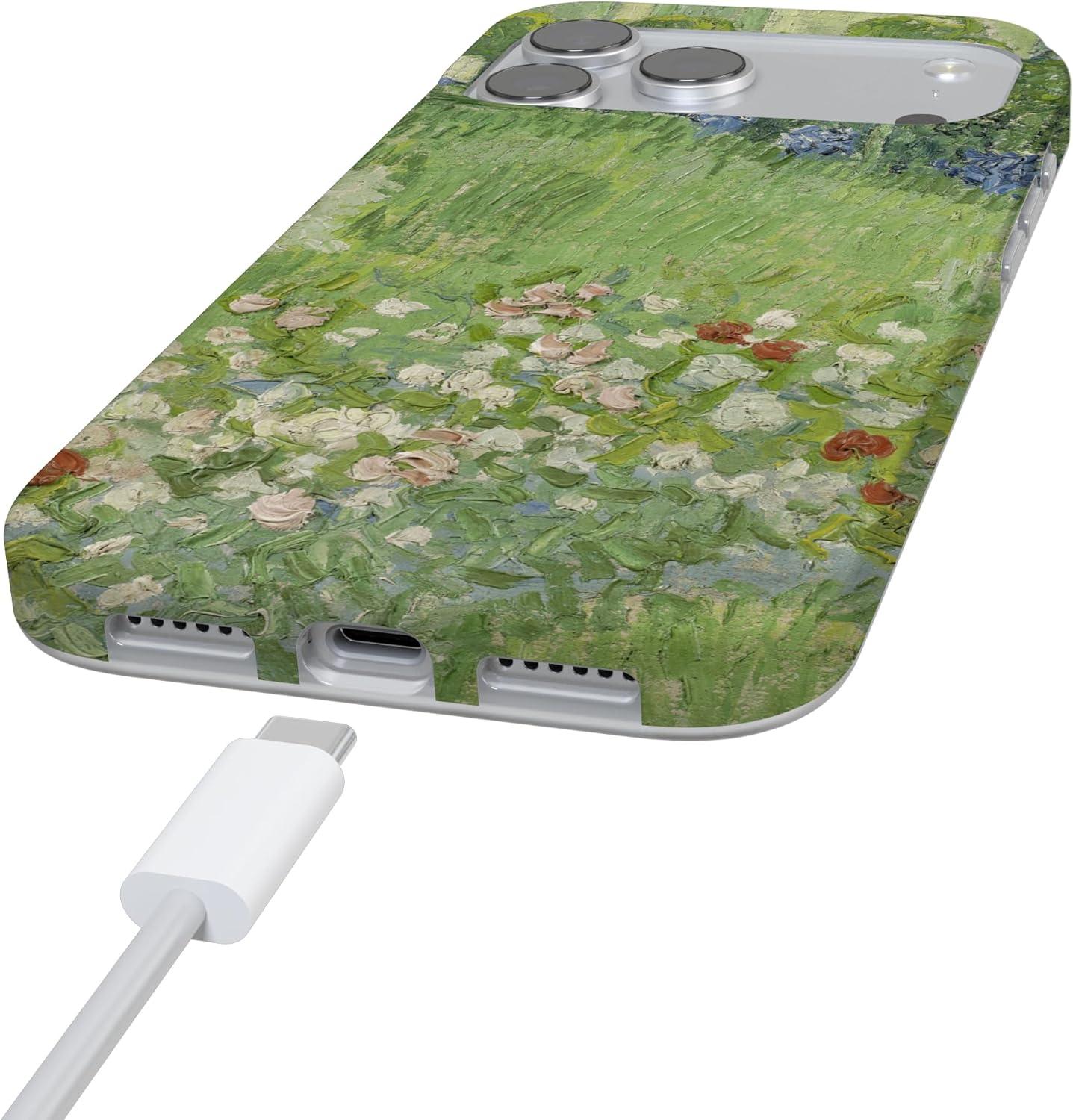 imageCasely iPhone 17 Pro Max Case  Field of Flowers  Pastel Floral  Compatible with MagSafe  Classic Ultra Slim DesignVan Gogh  Vincents Admired Garden