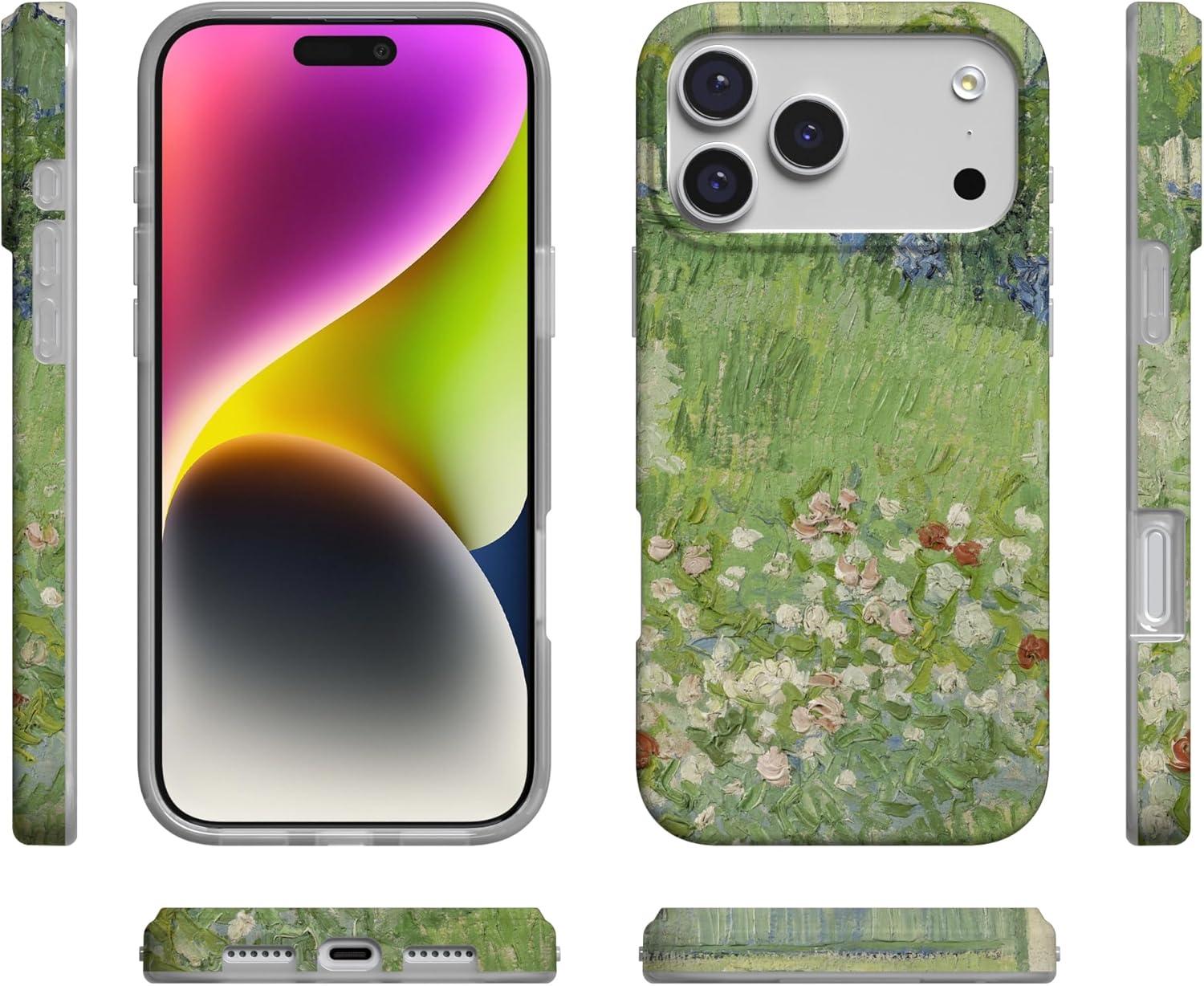 imageCasely iPhone 17 Pro Max Case  Field of Flowers  Pastel Floral  Compatible with MagSafe  Classic Ultra Slim DesignVan Gogh  Vincents Admired Garden