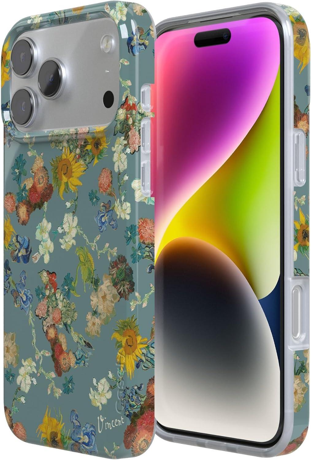 imageCasely iPhone 17 Pro Max Case  Field of Flowers  Pastel Floral  Compatible with MagSafe  Classic Ultra Slim DesignVincents Flowers  Van Gogh Museum