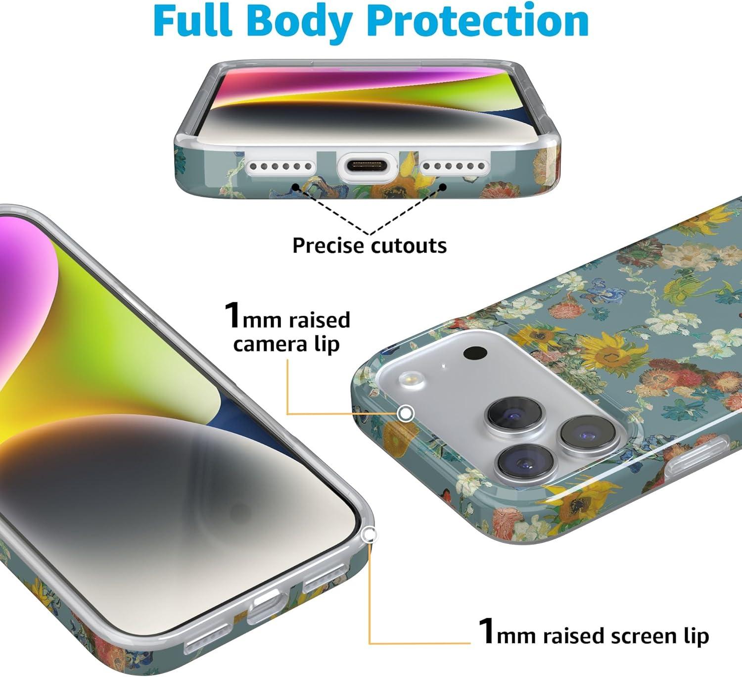 imageCasely iPhone 17 Pro Max Case  Field of Flowers  Pastel Floral  Compatible with MagSafe  Classic Ultra Slim DesignVincents Flowers  Van Gogh Museum