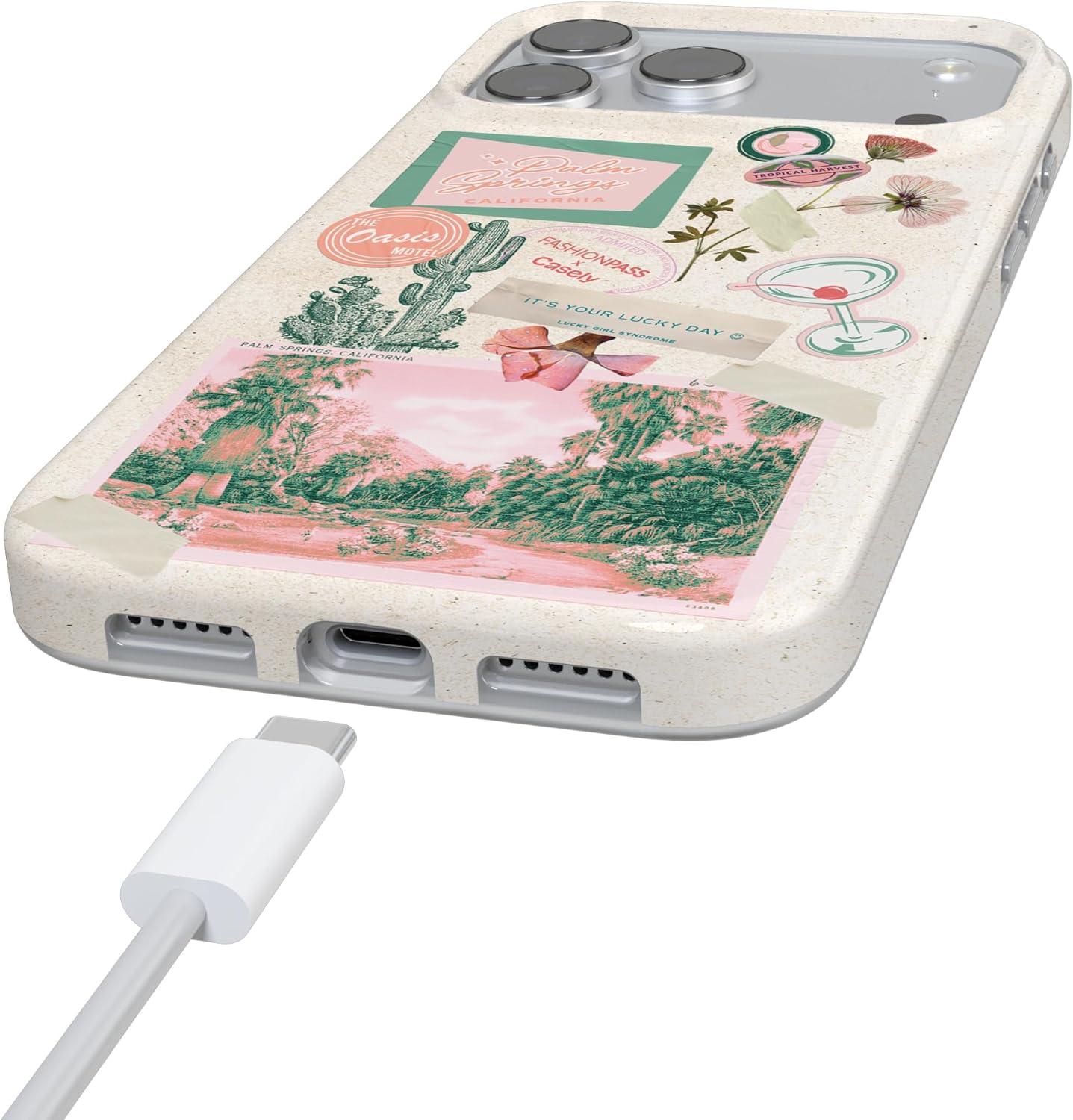 imageCasely iPhone 17 Pro Max Case  Field of Flowers  Pastel Floral  Compatible with MagSafe  Classic Ultra Slim DesignVintage Vacay  FashionPass x Casely
