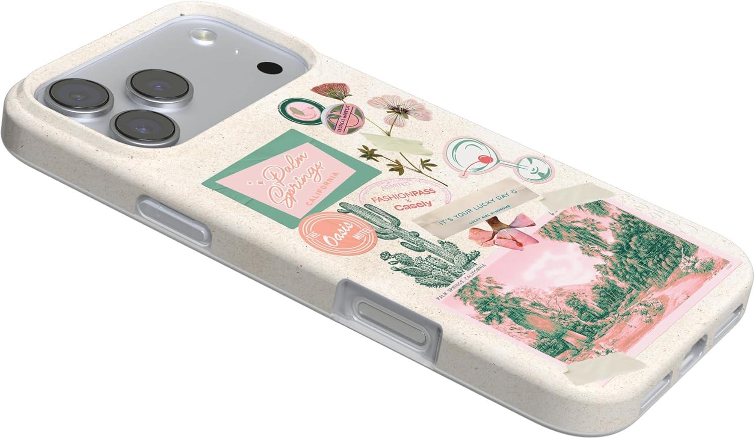 imageCasely iPhone 17 Pro Max Case  Field of Flowers  Pastel Floral  Compatible with MagSafe  Classic Ultra Slim DesignVintage Vacay  FashionPass x Casely