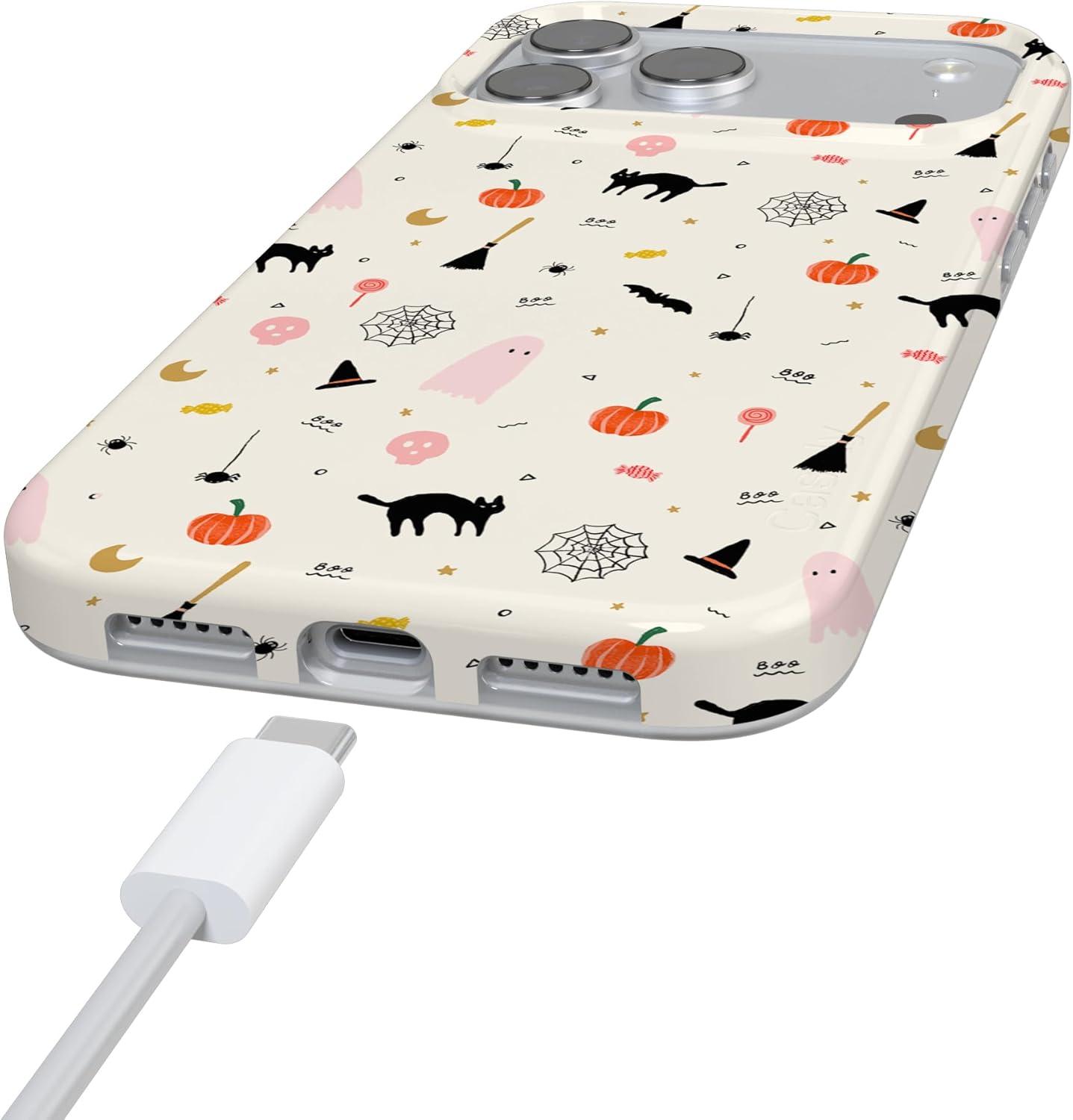 imageCasely iPhone 17 Pro Max Case  Field of Flowers  Pastel Floral  Compatible with MagSafe  Classic Ultra Slim DesignWitching Hour  Cute Halloween