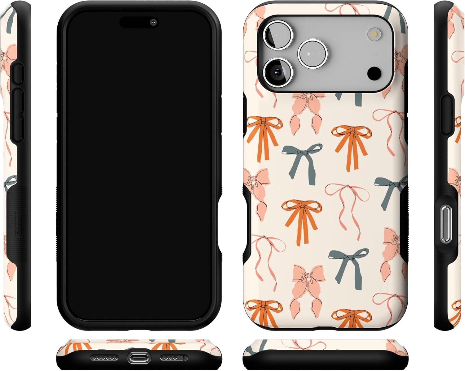 imageCasely iPhone 17 Pro Max Case  Gourdy Girlie  Harvest Bows  Bold Protective Design  Compatible with MagSafe