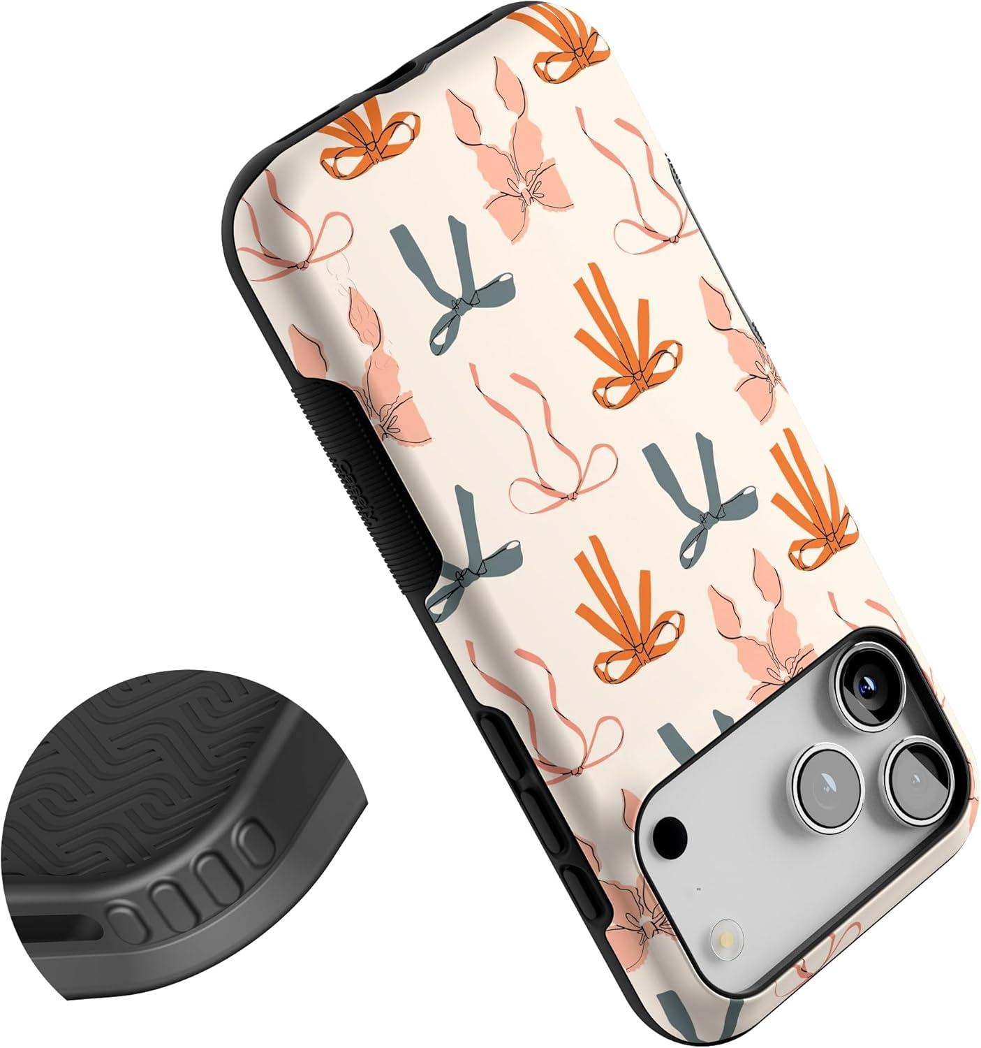 imageCasely iPhone 17 Pro Max Case  Gourdy Girlie  Harvest Bows  Bold Protective Design  Compatible with MagSafe