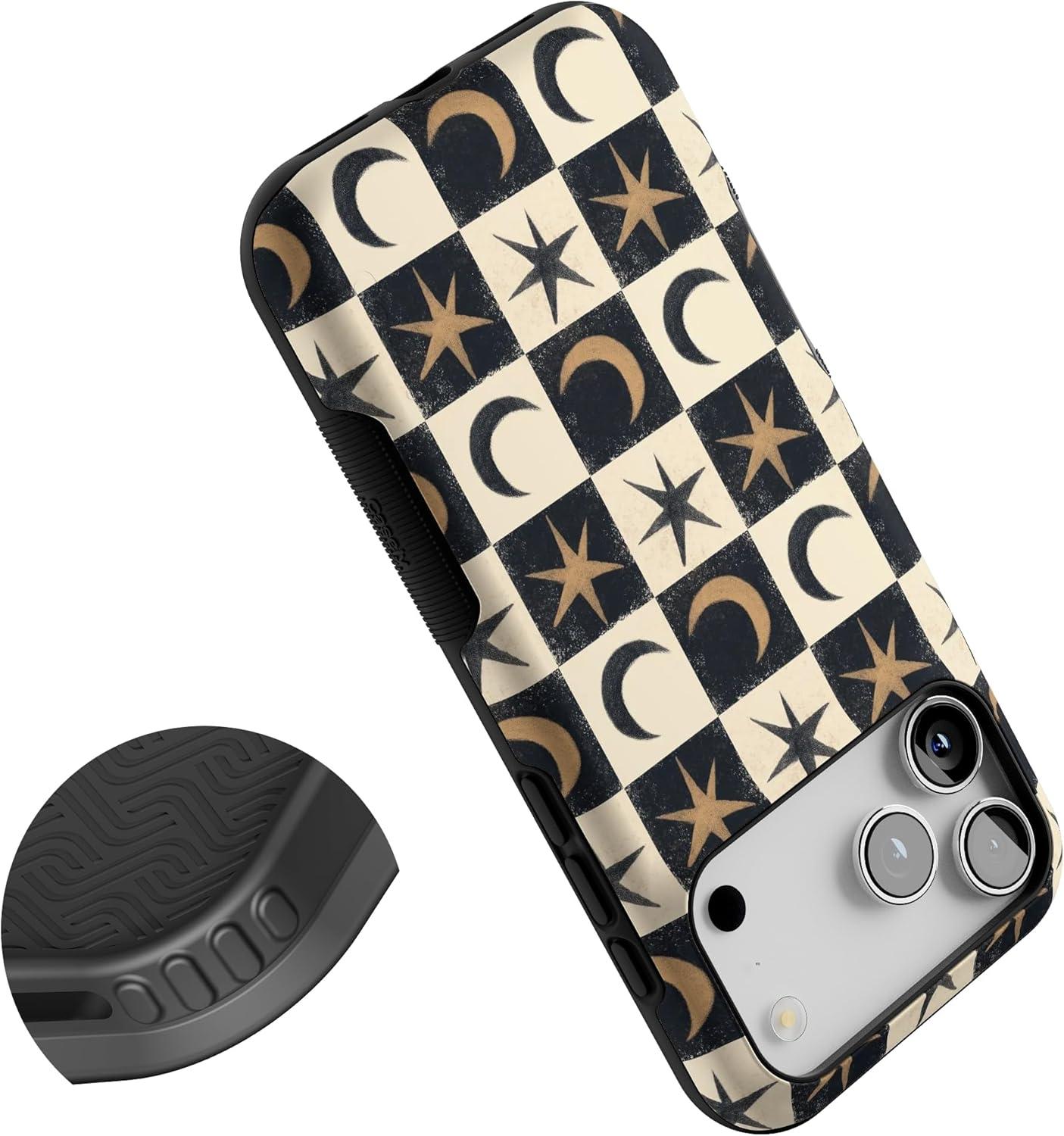 imageCasely iPhone 17 Pro Max Case  Mystic Moonstar  Black Celestial  Bold Protective Design  Compatible with MagSafe