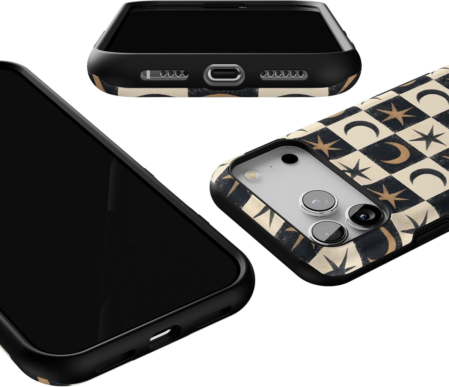 imageCasely iPhone 17 Pro Max Case  Mystic Moonstar  Black Celestial  Bold Protective Design  Compatible with MagSafe