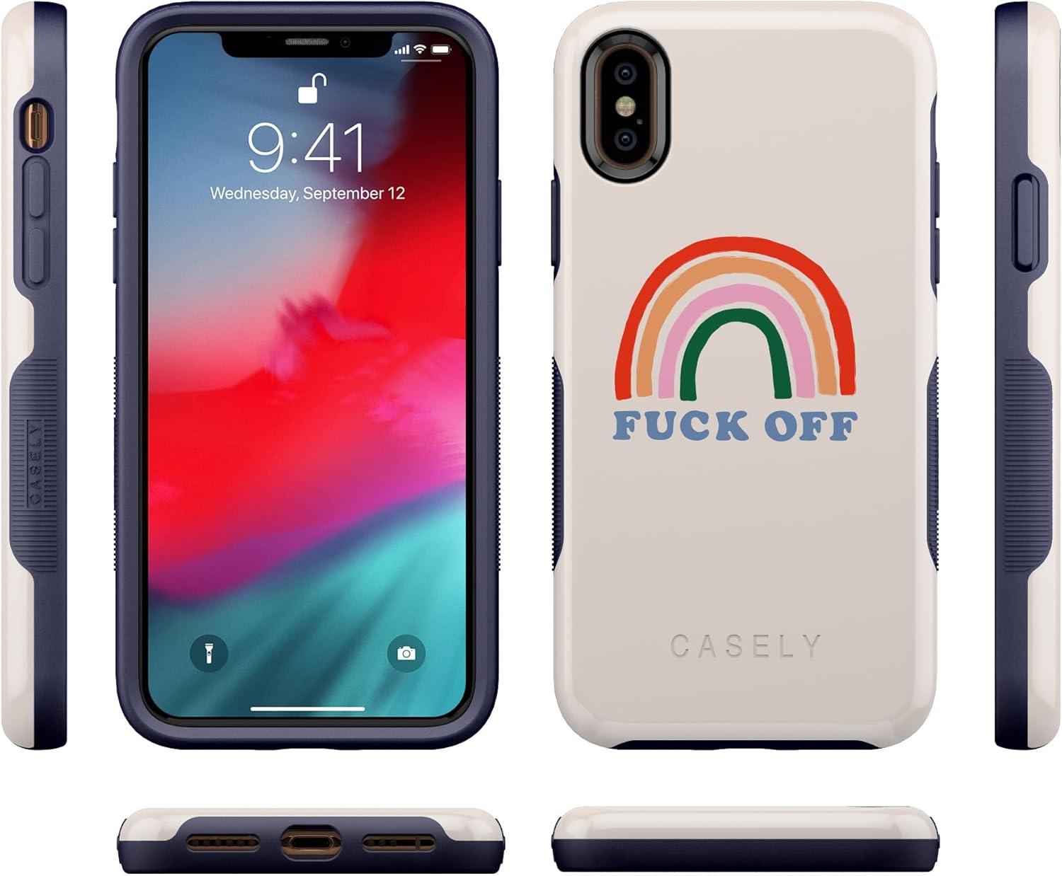 imageCasely iPhone XXS Case  Make Your Mark  Crayola Paint CaseAn Ode to 2020  Fck Off Rainbow
