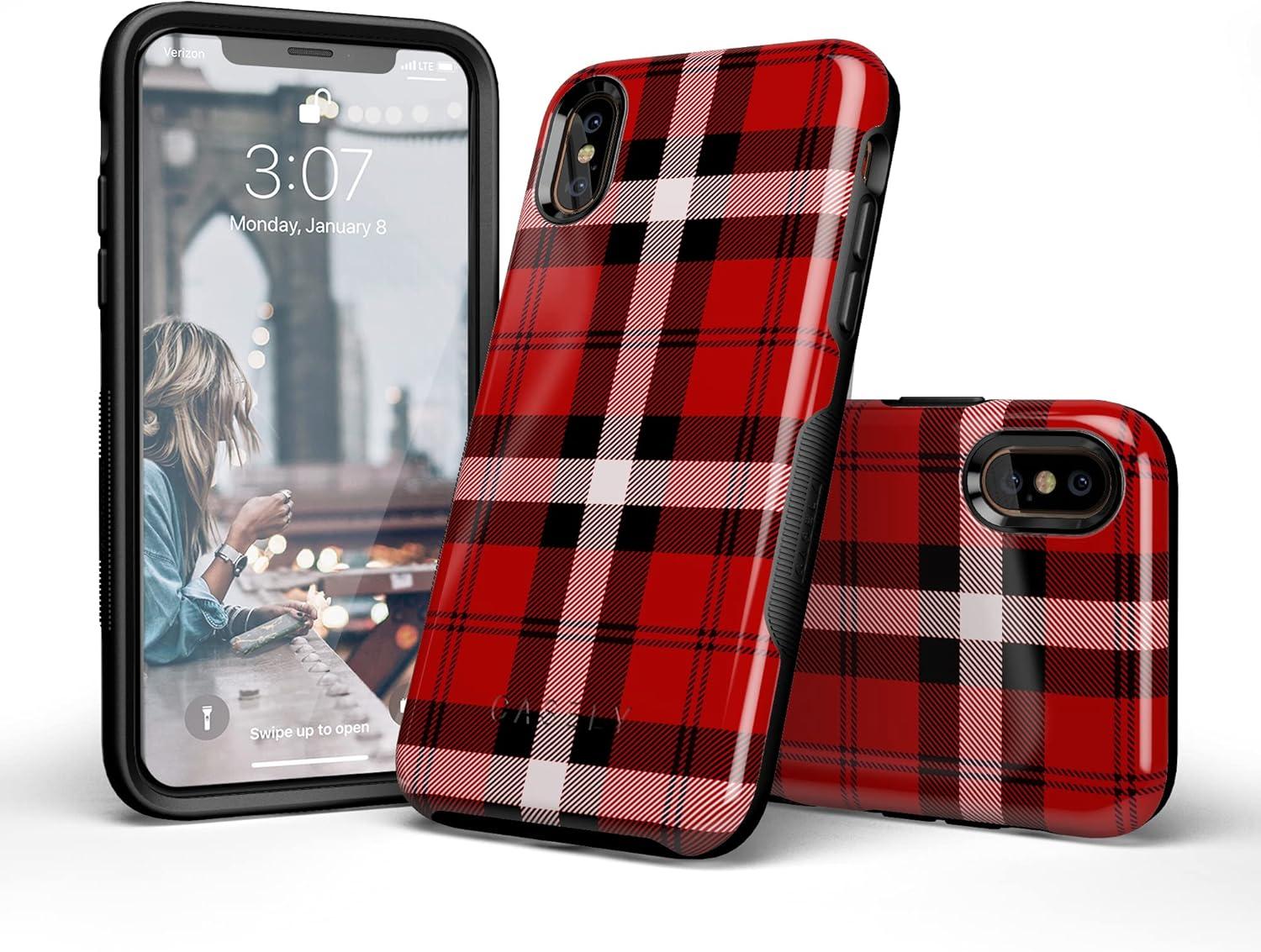 imageCasely iPhone XXS Case  Make Your Mark  Crayola Paint CaseAs if Red Plaid