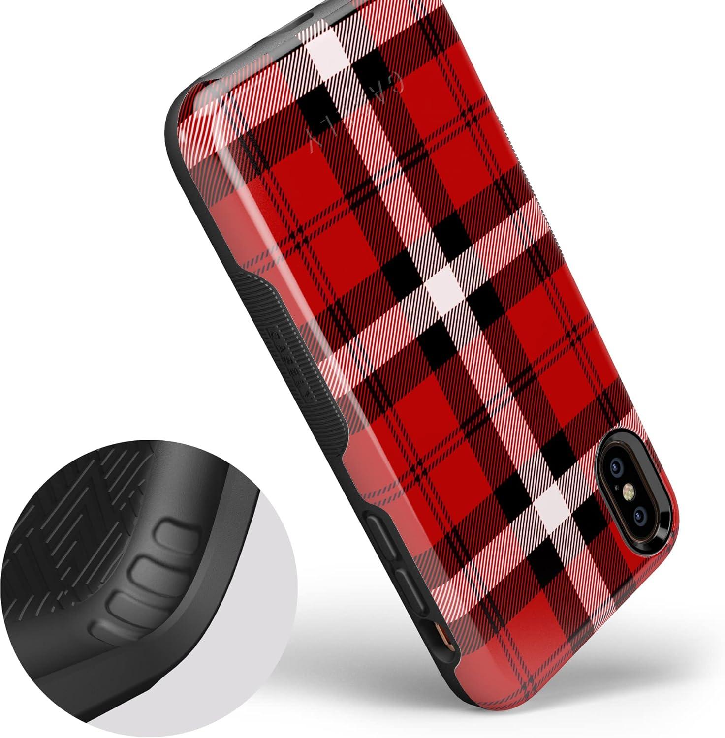 imageCasely iPhone XXS Case  Make Your Mark  Crayola Paint CaseAs if Red Plaid