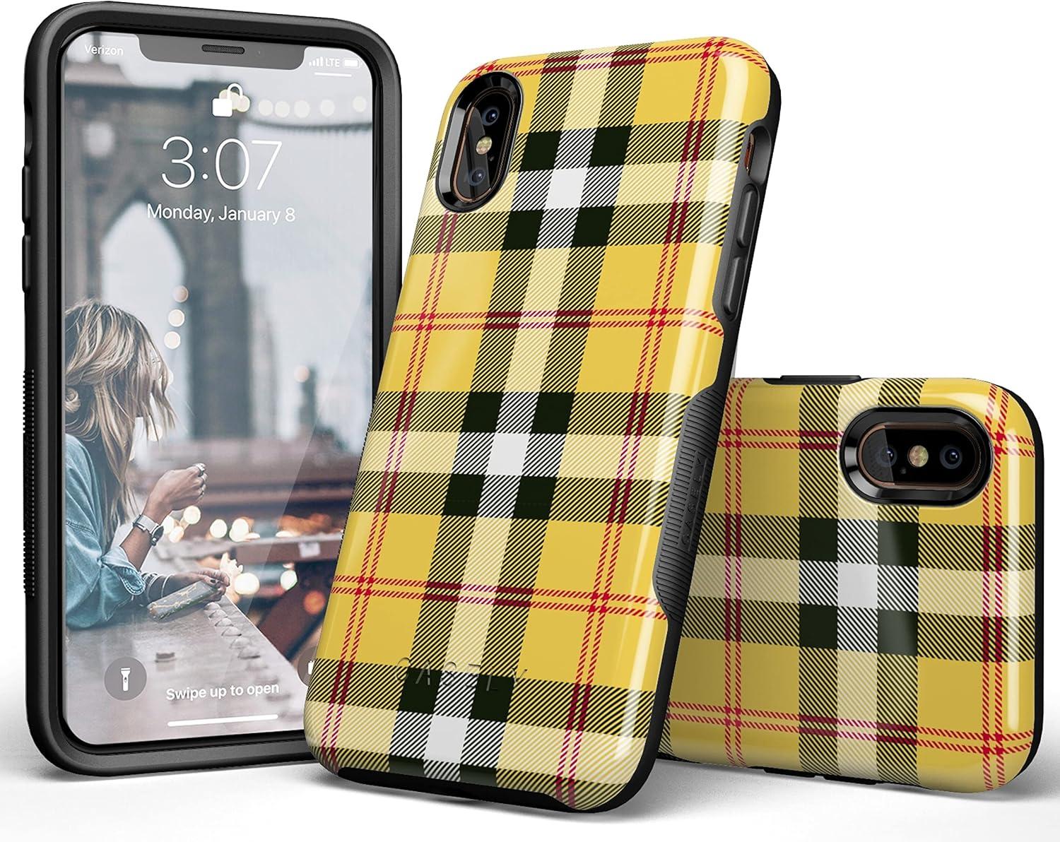 imageCasely iPhone XXS Case  Make Your Mark  Crayola Paint CaseAs if Yellow Plaid