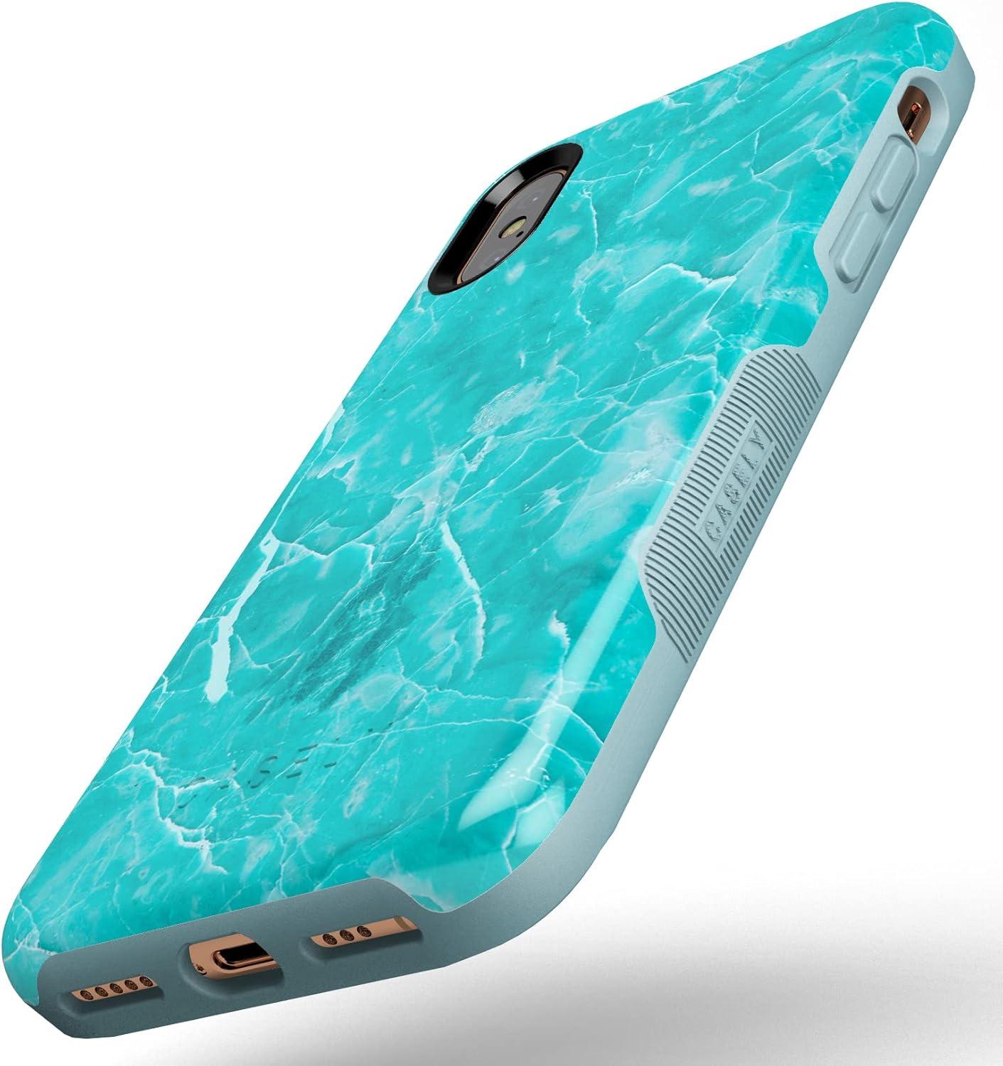 imageCasely iPhone XXS Case  Make Your Mark  Crayola Paint CaseBeautiful Teal Blue Seaglass