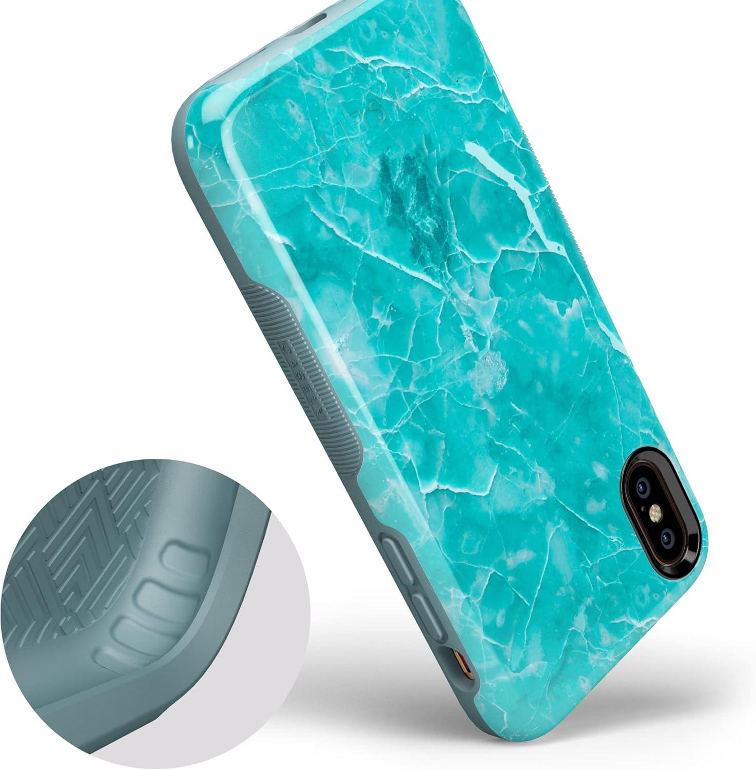 imageCasely iPhone XXS Case  Make Your Mark  Crayola Paint CaseBeautiful Teal Blue Seaglass