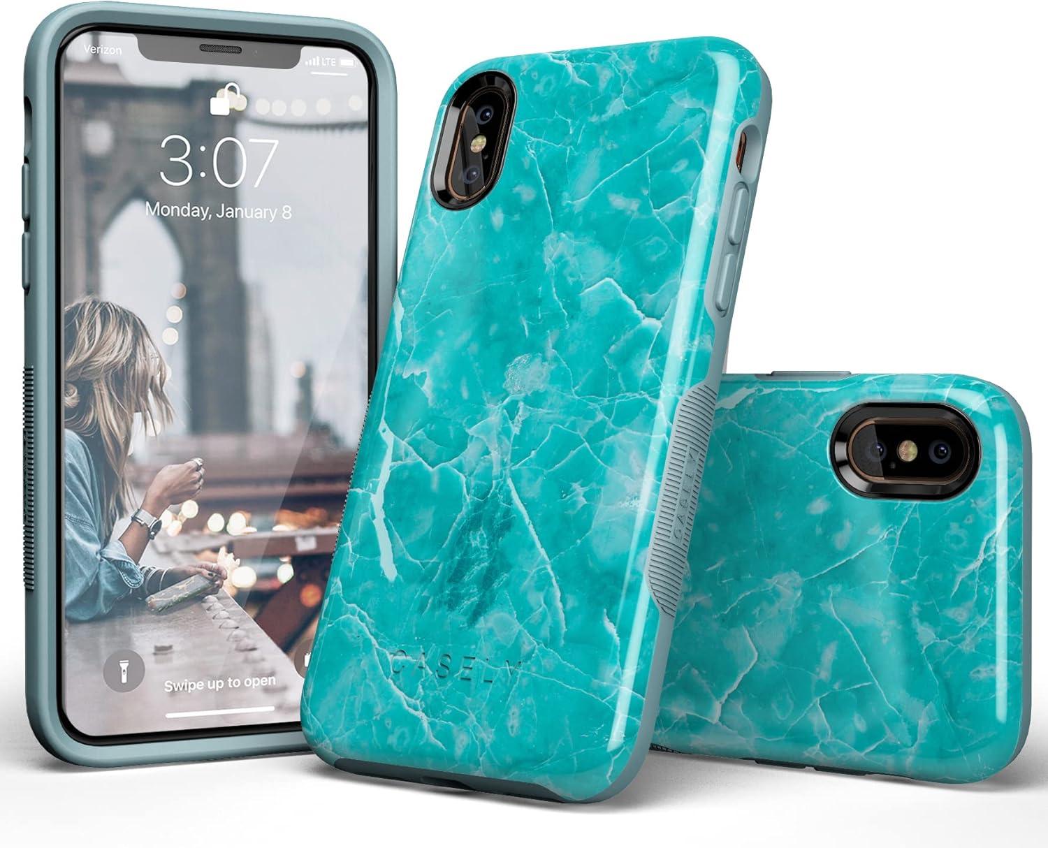 imageCasely iPhone XXS Case  Make Your Mark  Crayola Paint CaseBeautiful Teal Blue Seaglass