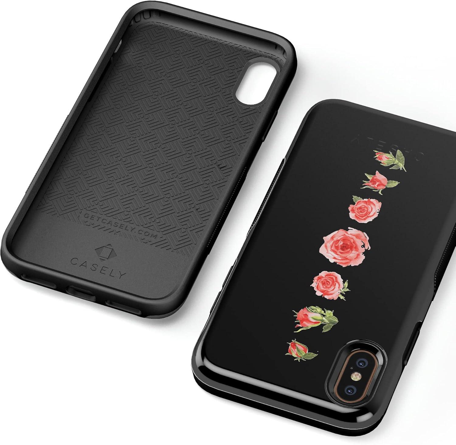 imageCasely iPhone XXS Case  Make Your Mark  Crayola Paint CaseBlooming Red Rose Floral