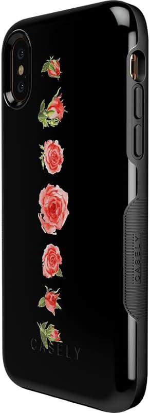 imageCasely iPhone XXS Case  Make Your Mark  Crayola Paint CaseBlooming Red Rose Floral